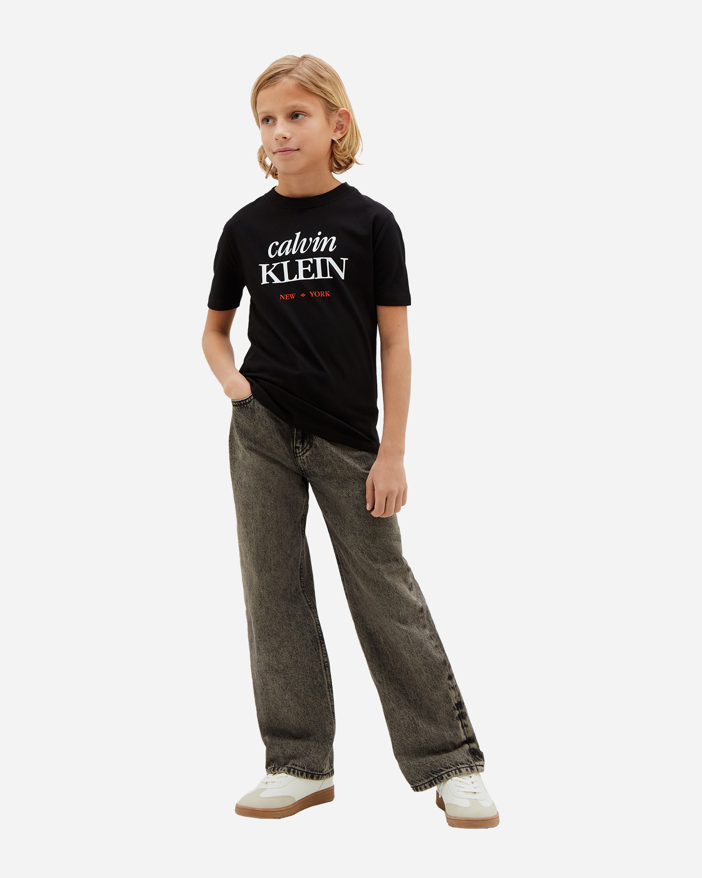 T-shirt CALVIN KLEIN JEANS BASIC JR - Nero - 3 | Cisalfa Sport