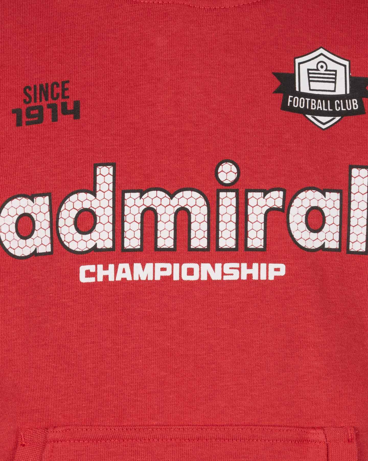 Felpa ADMIRAL SOCCER CLUB JR - Rosso - 2 | Cisalfa Sport