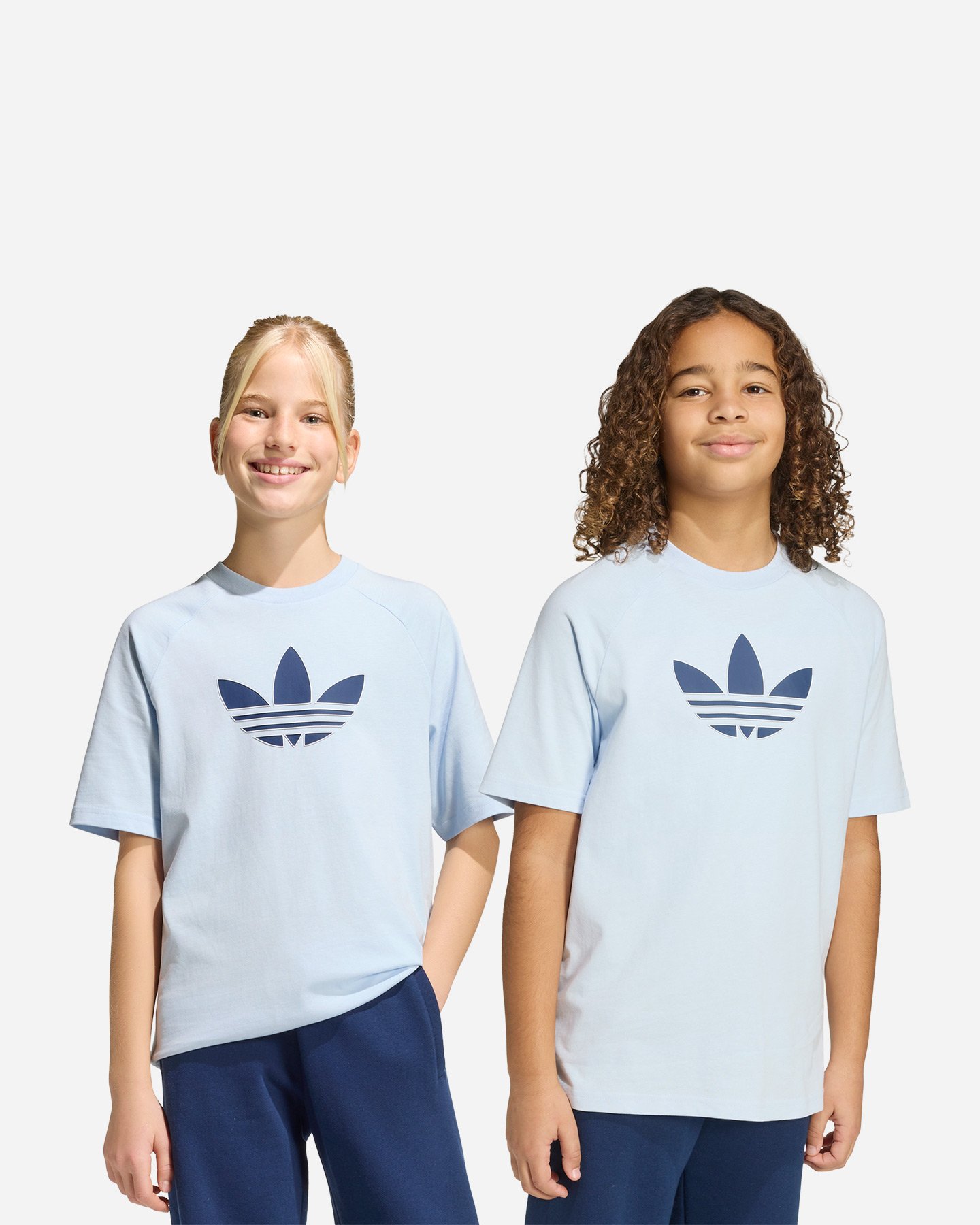 T-shirt ADIDAS GRAPHIC TREFOIL JR - Azzurro - 2 | Cisalfa Sport