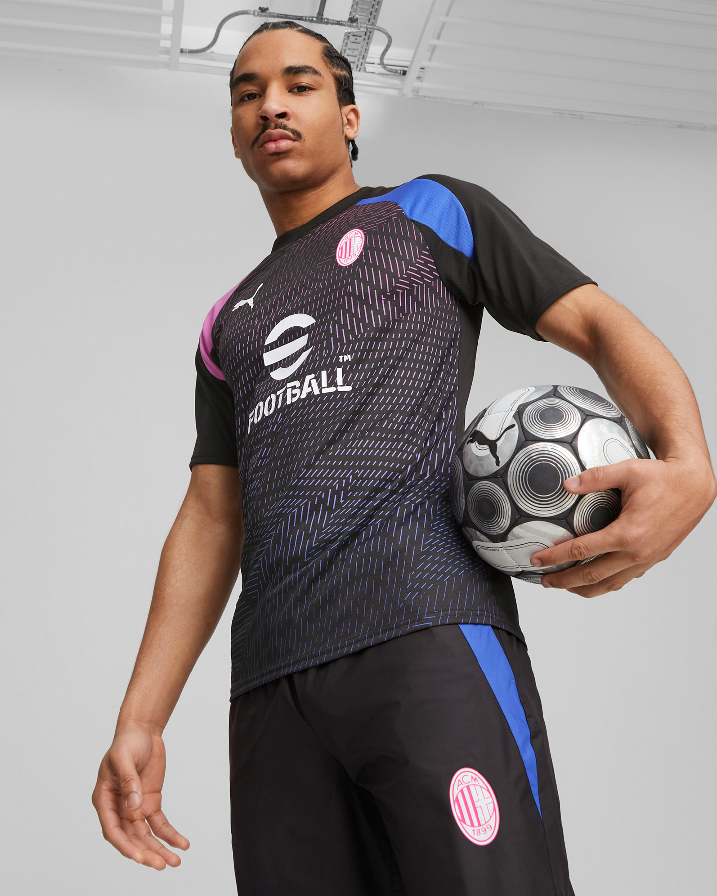 Maglia calcio ufficiale PUMA MILAN PREMATCH 23-24 M - Nero - 2 | Cisalfa Sport