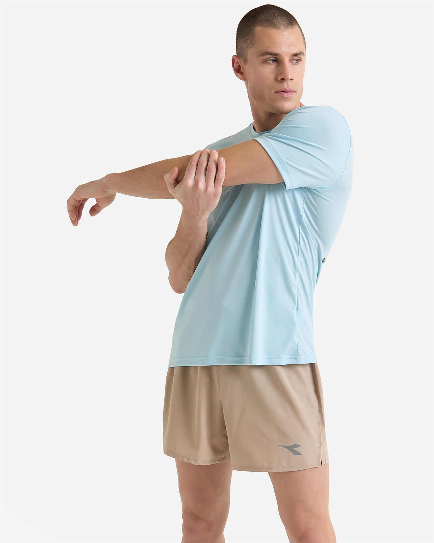 Short running DIADORA RUN M - Beige - 3 | Cisalfa Sport