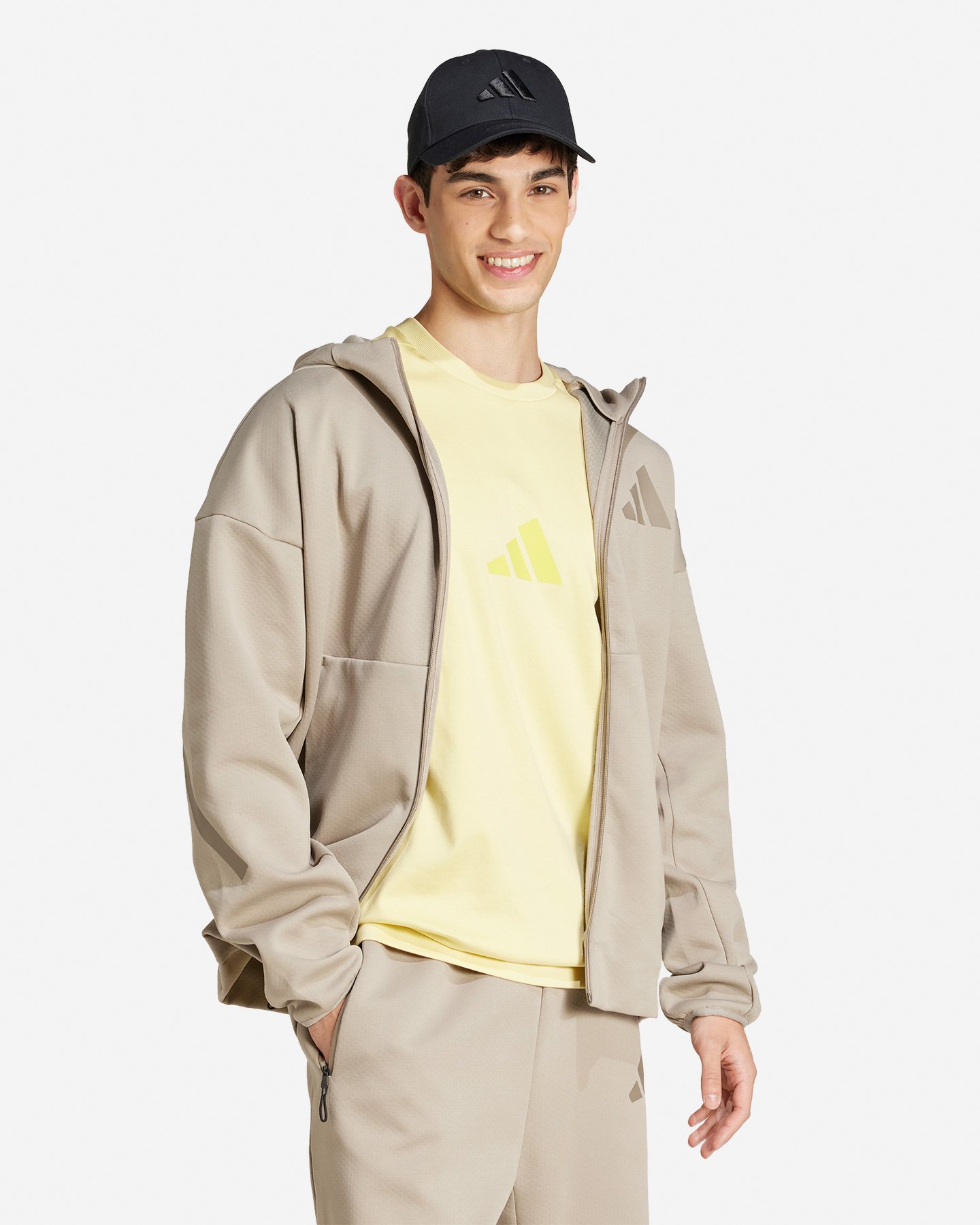 Felpa ADIDAS Z.N.E. M - Beige - 3 | Cisalfa Sport