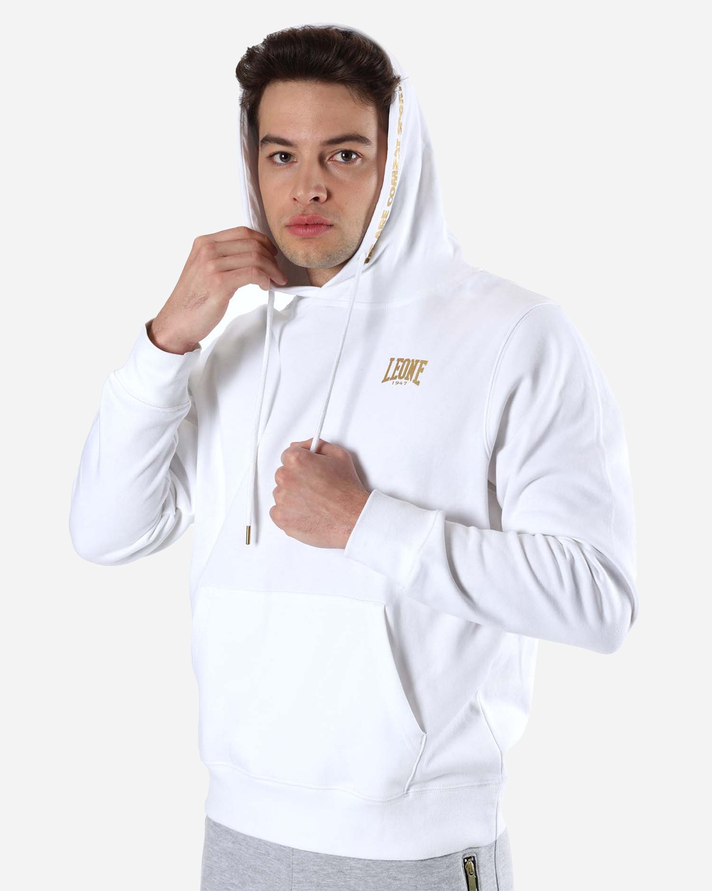 Felpa LEONE BASIC M - Bianco - 2 | Cisalfa Sport