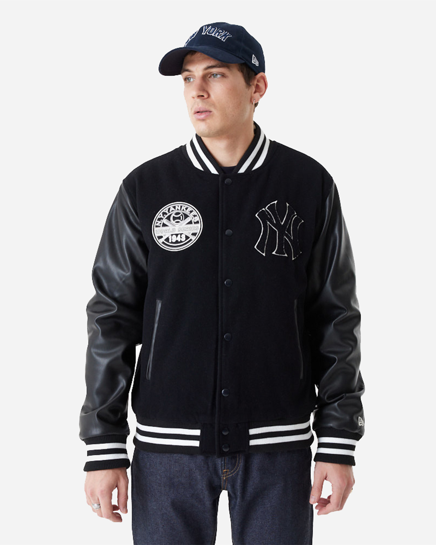 Felpa NEW ERA MLB LARGE LOGO VARSITY NEW YORK YANKEES M - Nero - 0 | Cisalfa Sport