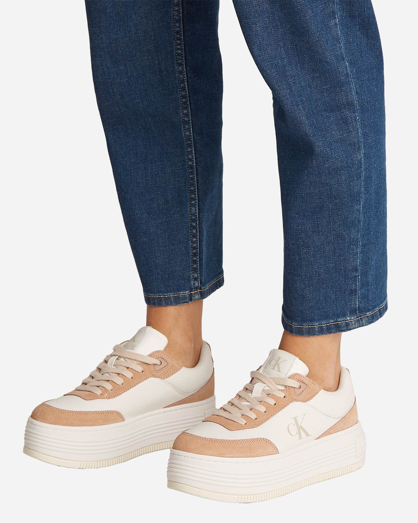 Scarpe sneakers CALVIN KLEIN JEANS BOLD FLATF LOW LACE W - Bianco - 5 | Cisalfa Sport