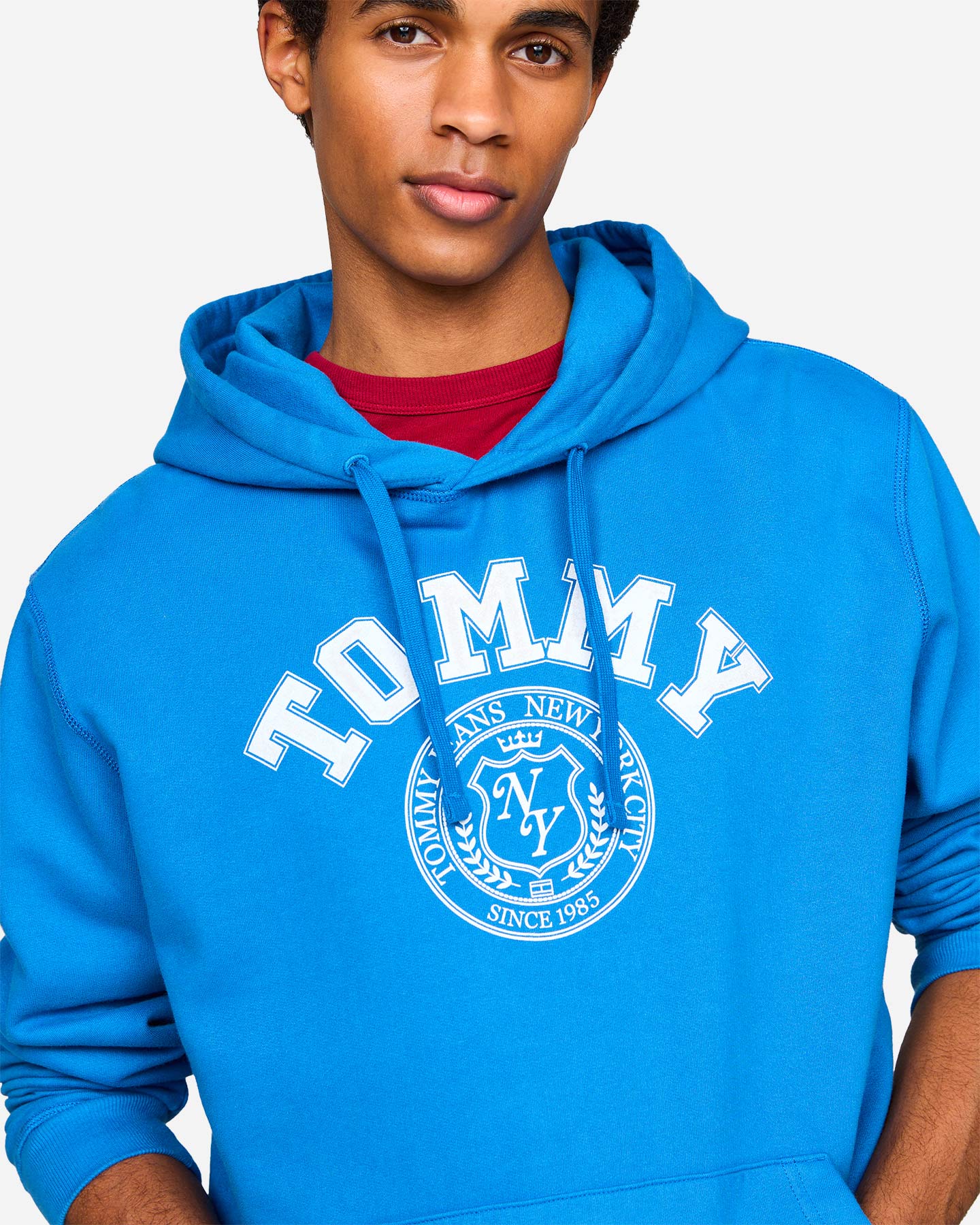 Felpa TOMMY HILFIGER LOGO VARSITY M - Blu - 4 | Cisalfa Sport