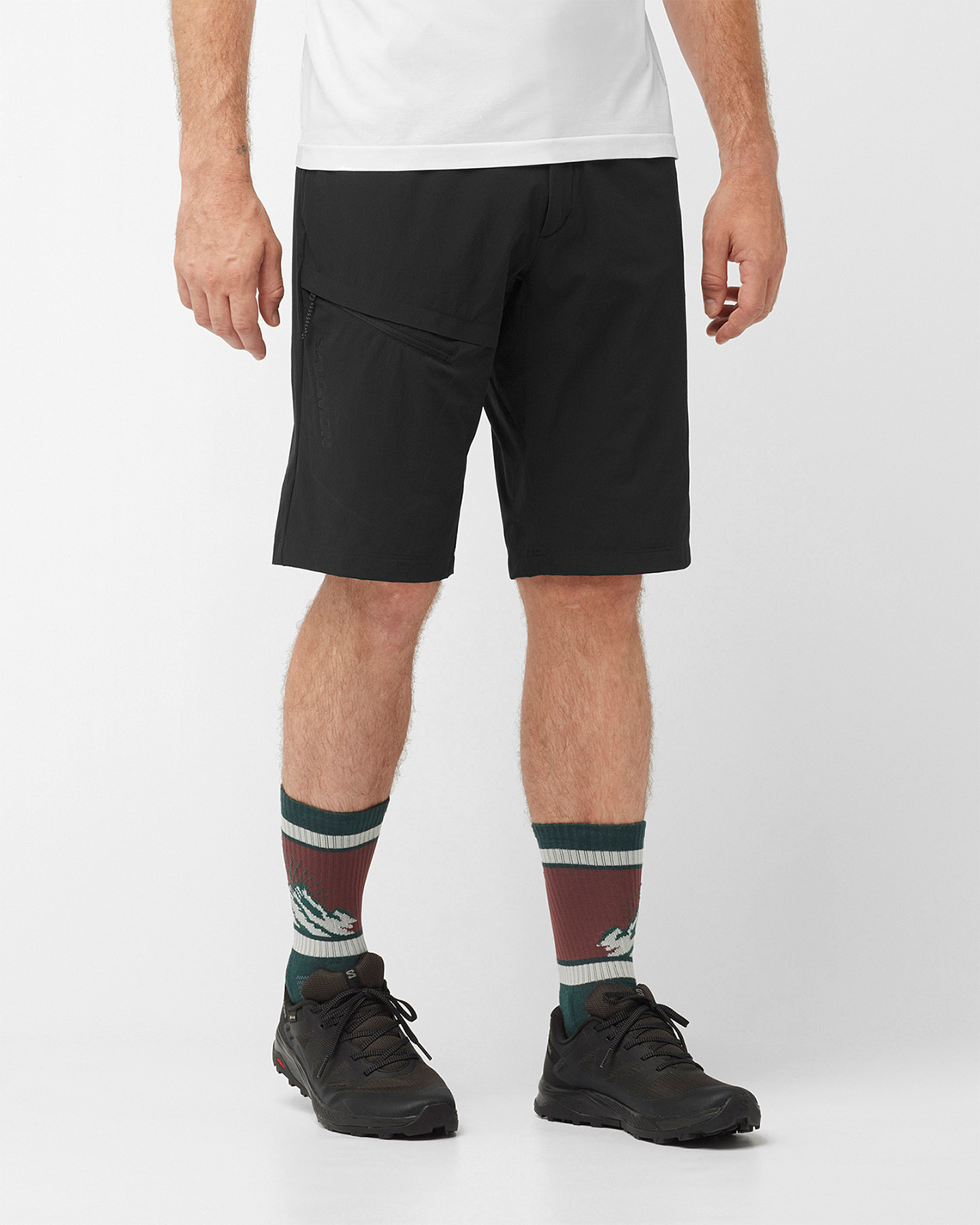 Pantaloncini SALOMON WAYFARER M - Nero - 1 | Cisalfa Sport