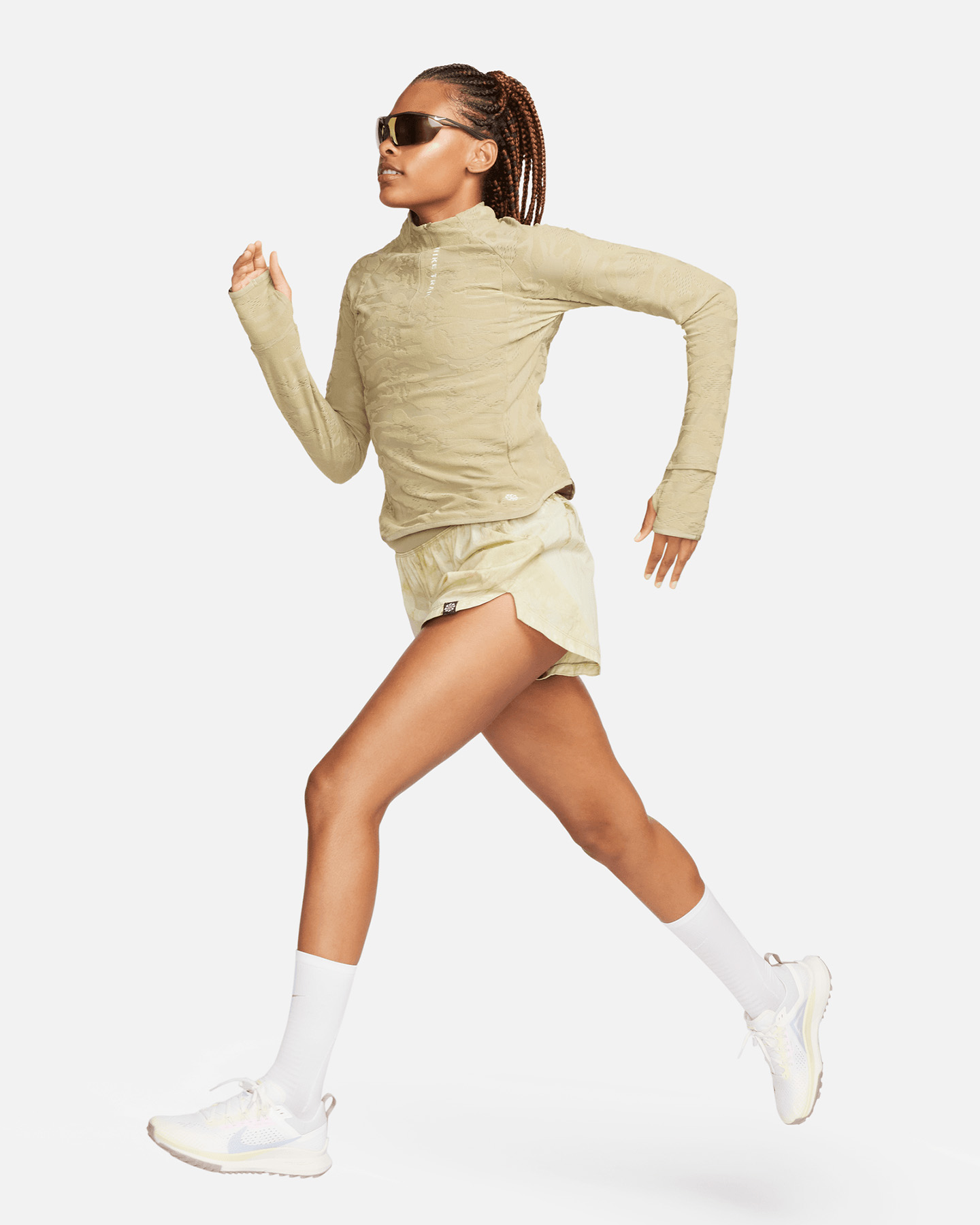 Maglia running NIKE MIDLAYER W - Verde - 5 | Cisalfa Sport