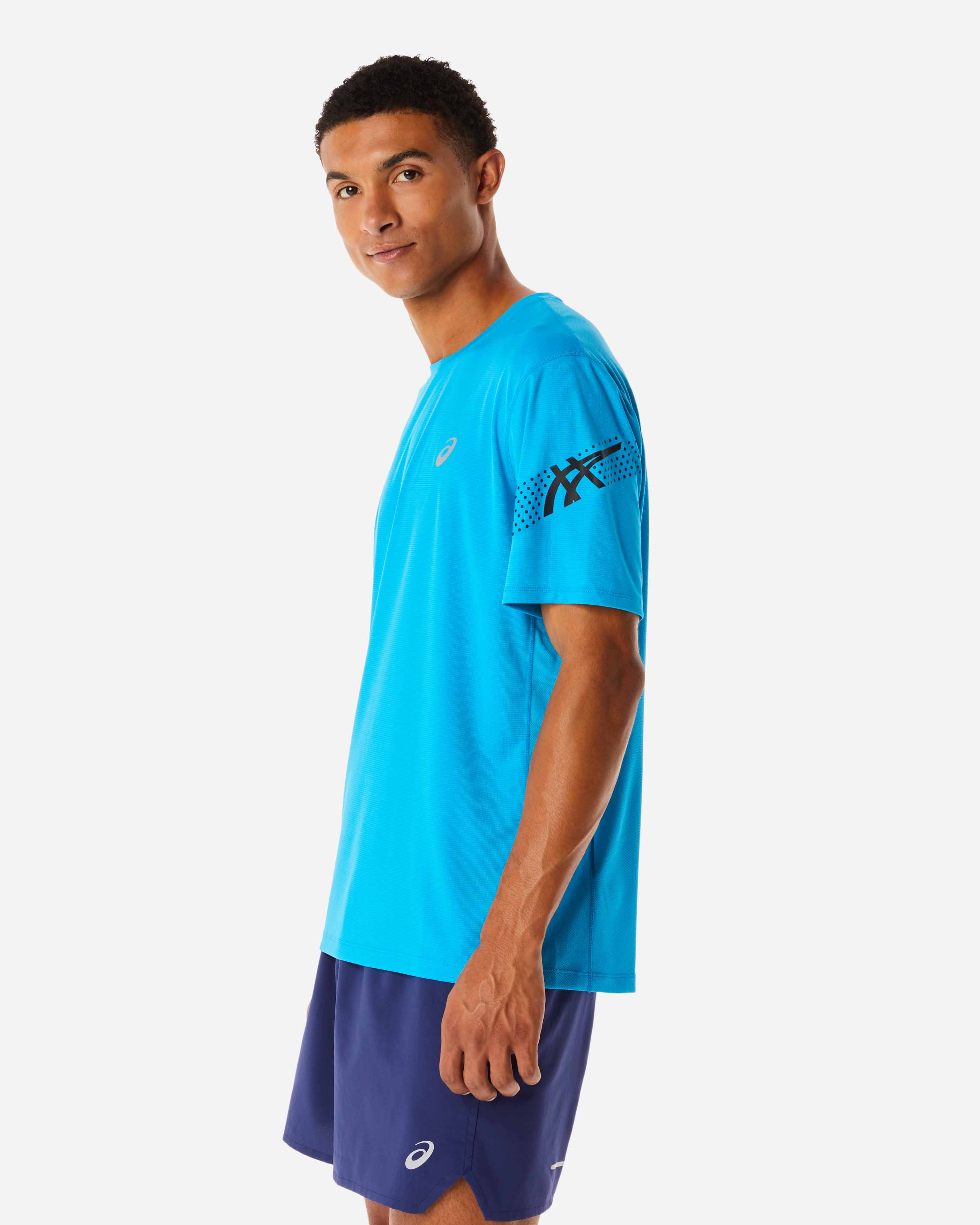 T-shirt running ASICS ICON M - Blu - 1 | Cisalfa Sport