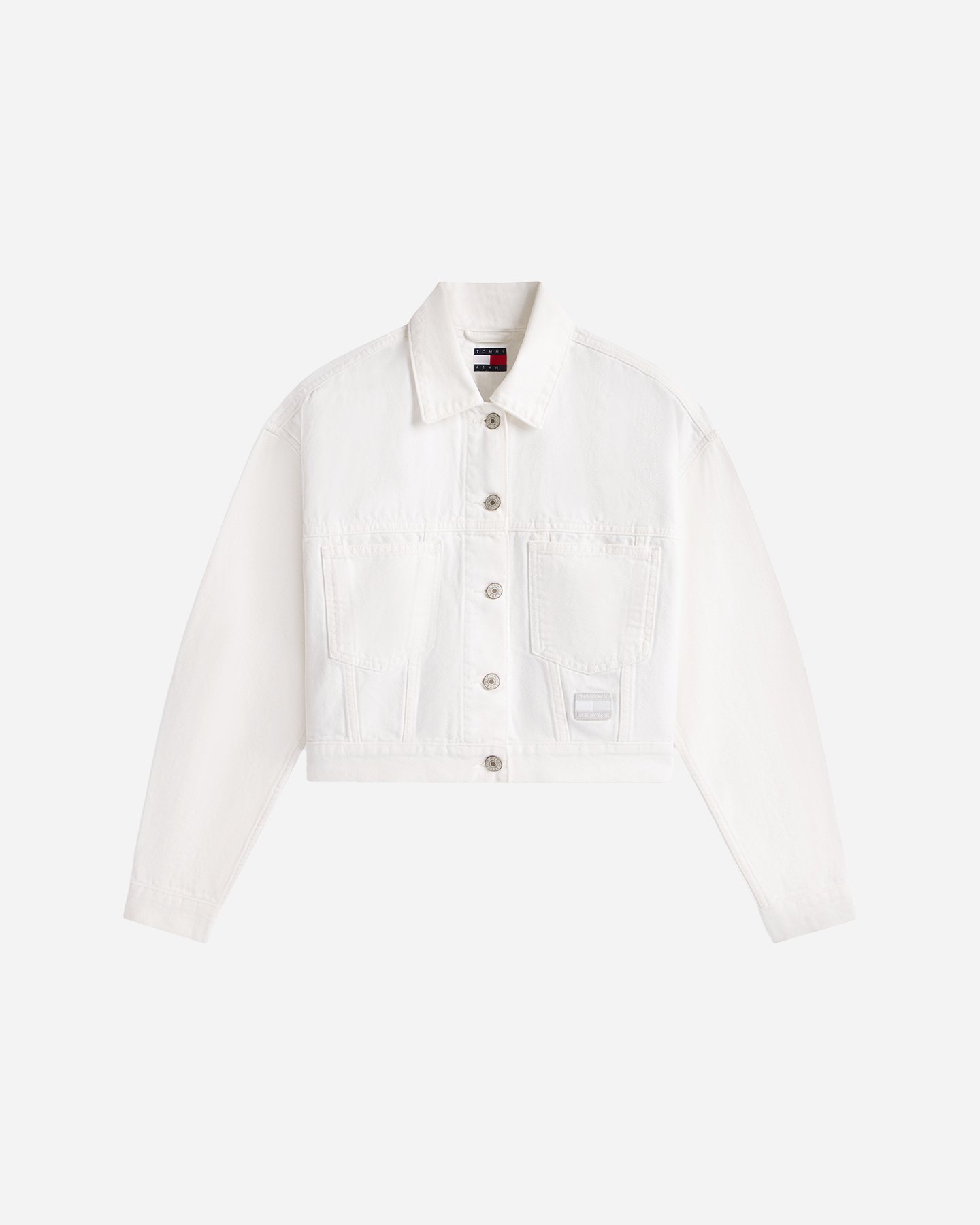 Giubbotto TOMMY HILFIGER CROP BACK FLAG DENIM W - Bianco - 0 | Cisalfa Sport