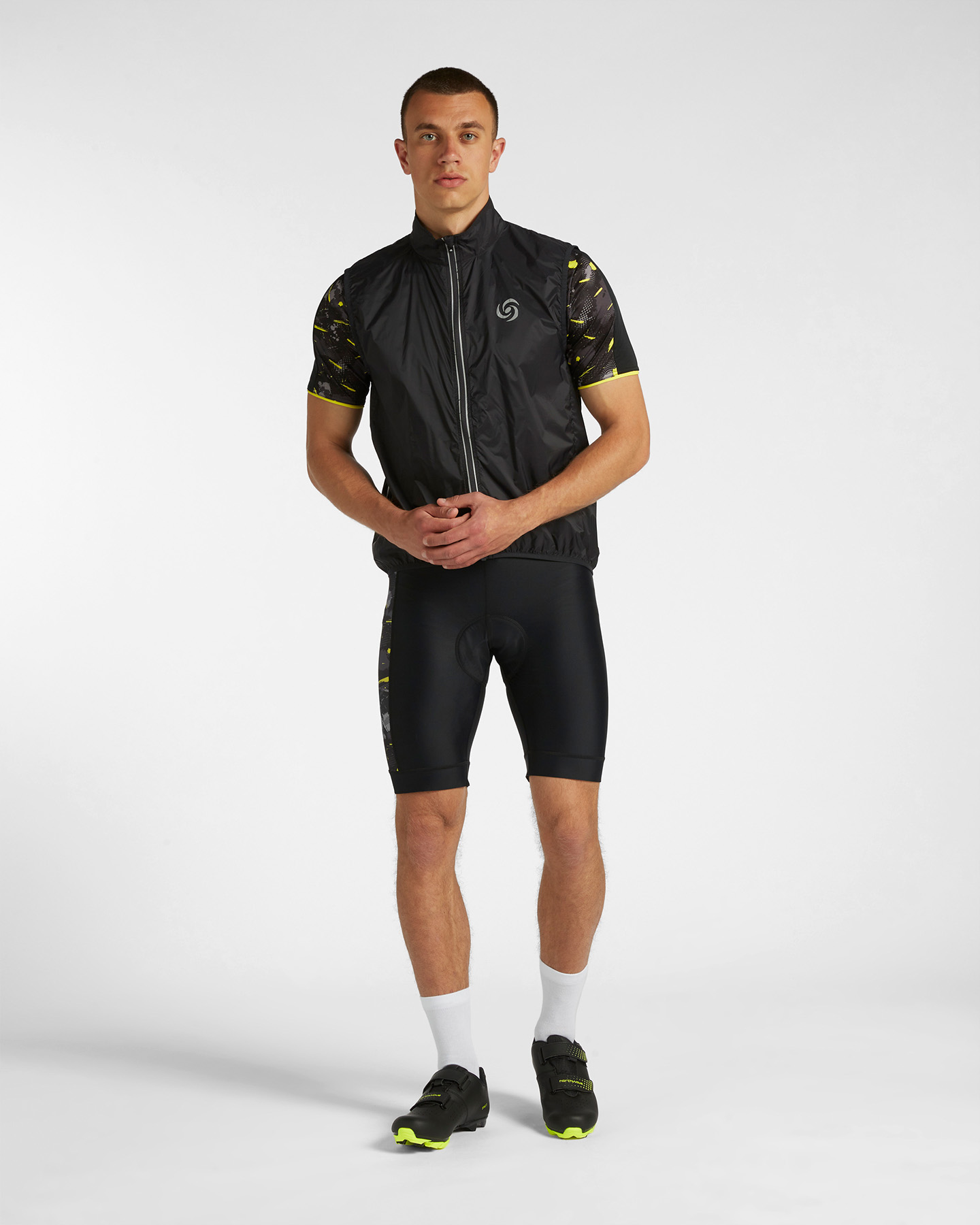 Giacca ciclismo CARNIELLI WINDPROOF FULL ZIP M - Nero - 1 | Cisalfa Sport