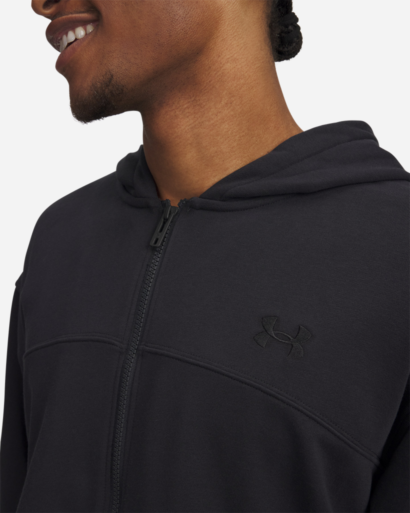 Felpa UNDER ARMOUR RIVAL LIGHTWEIGHT M - Nero - 2 | Cisalfa Sport