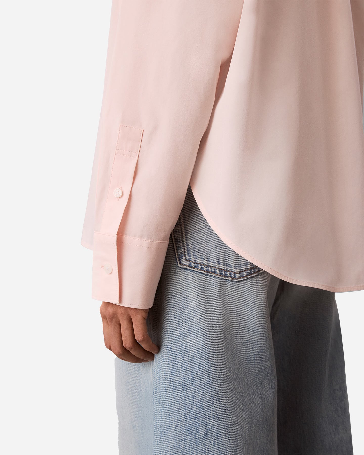 Camicia CALVIN KLEIN JEANS POPLIN W - Rosa - 5 | Cisalfa Sport