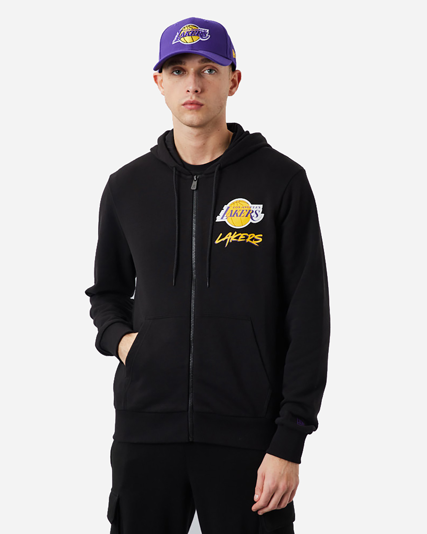 Felpa NEW ERA SCRIPT LOS ANGELES LAKERS M - 0 | Cisalfa Sport