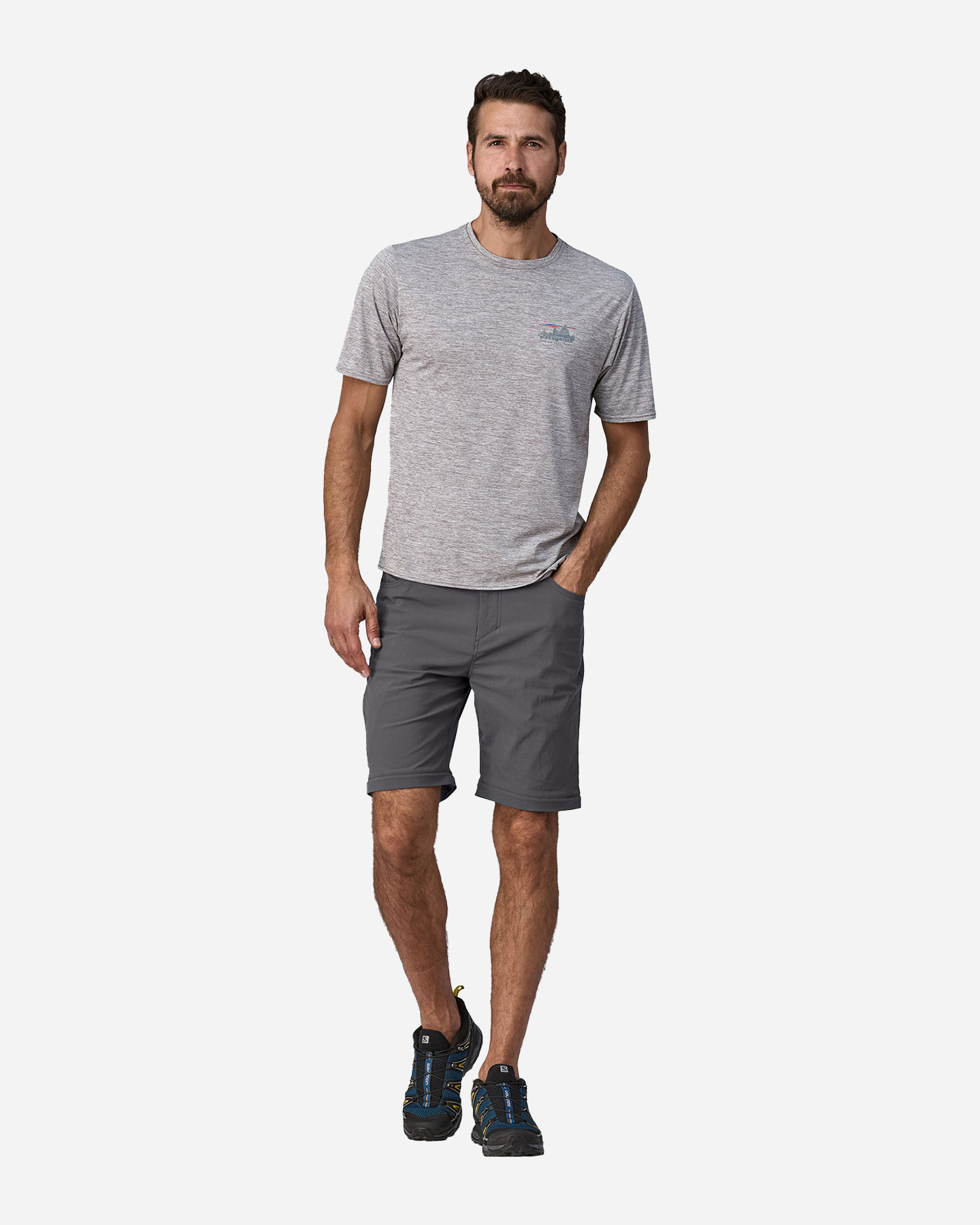 Pantalone outdoor PATAGONIA QUANDARY CONVERTIBLE M - Grigio - 3 | Cisalfa Sport