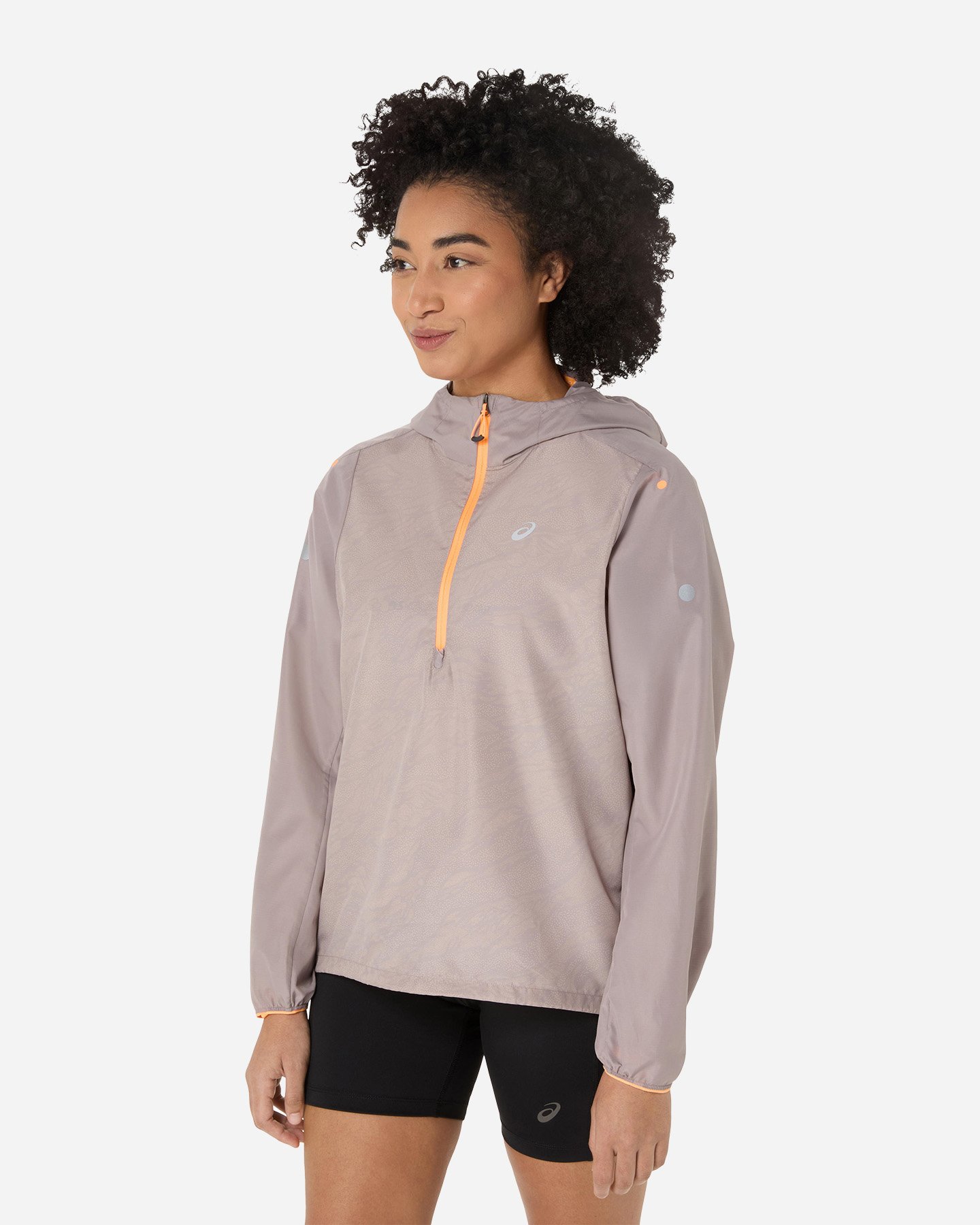 Giacca running ASICS FUJITRAIL PACKABLE WINDBREAKER W - Grigio - 1 | Cisalfa Sport