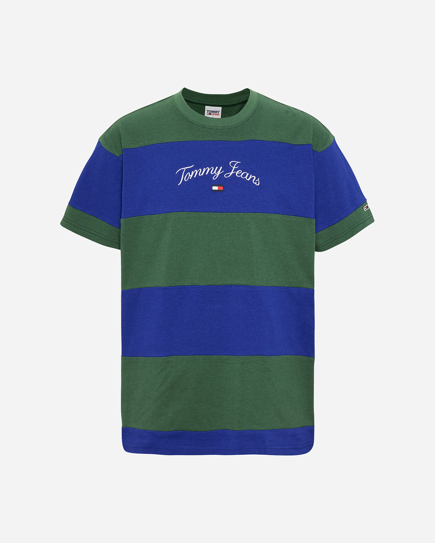 T-shirt TOMMY HILFIGER STRIPES M - Verde - 0 | Cisalfa Sport