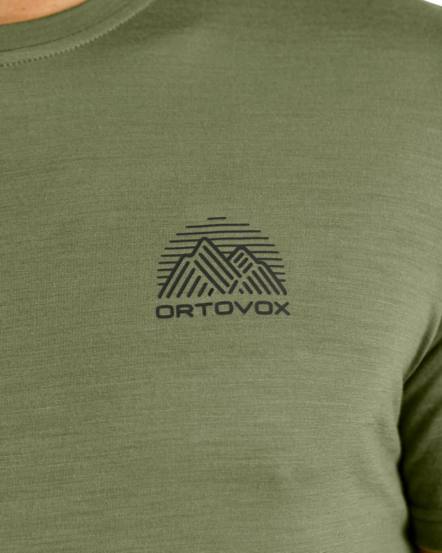 T-shirt ORTOVOX 120 COOL TEC MTN STRIPE M - Verde - 4 | Cisalfa Sport