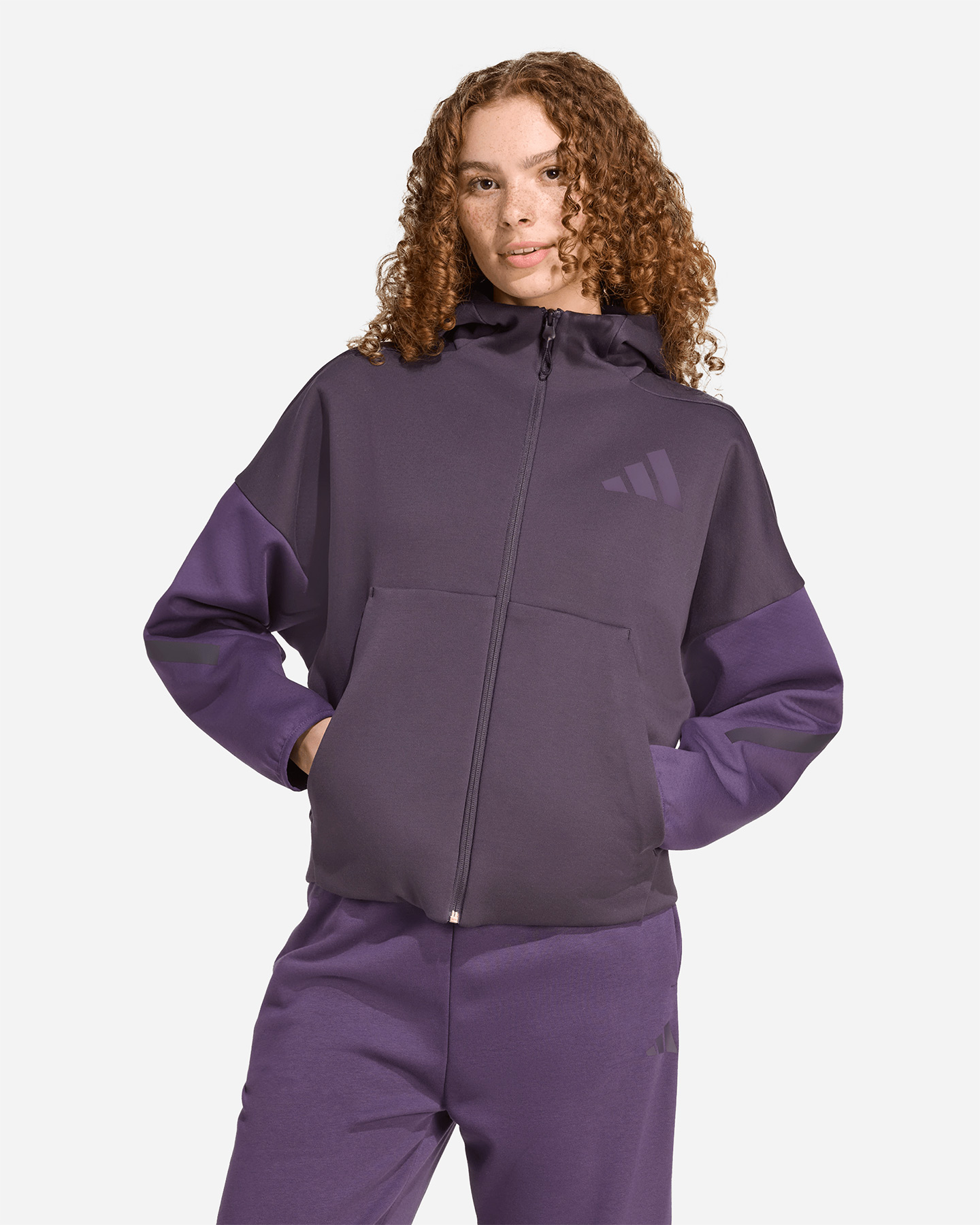 Felpa ADIDAS ZNE W - Viola - 1 | Cisalfa Sport