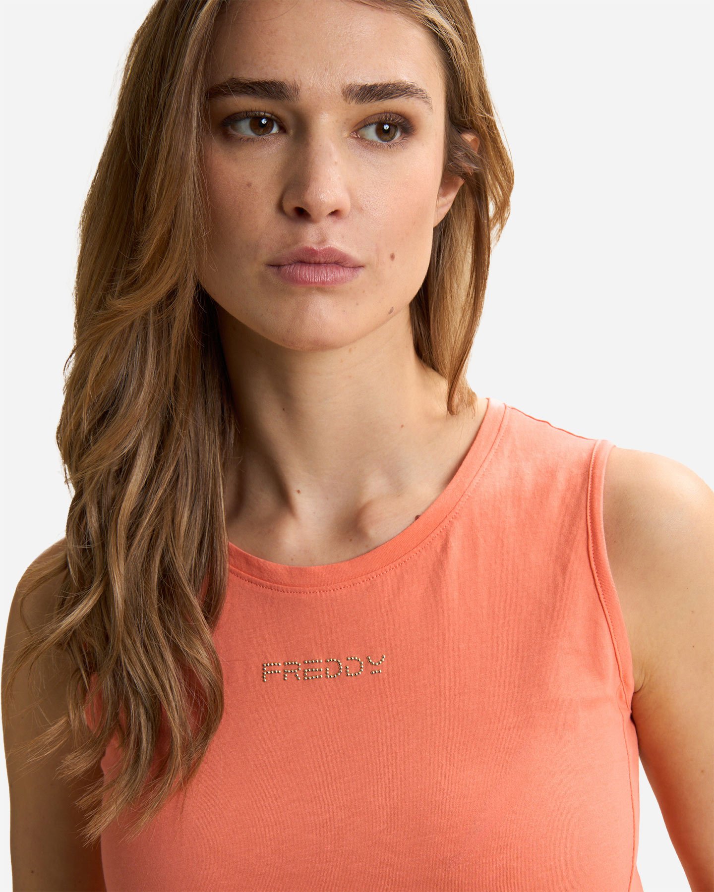 Canotta FREDDY SMALL LOGO W - Arancione - 5 | Cisalfa Sport