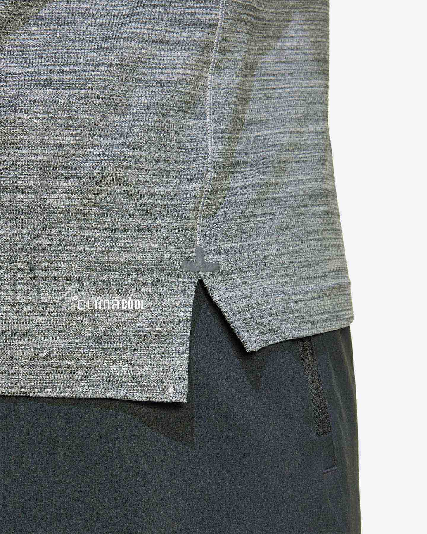 T-shirt training ADIDAS GYM+ 3STRIPES M - Grigio - 5 | Cisalfa Sport