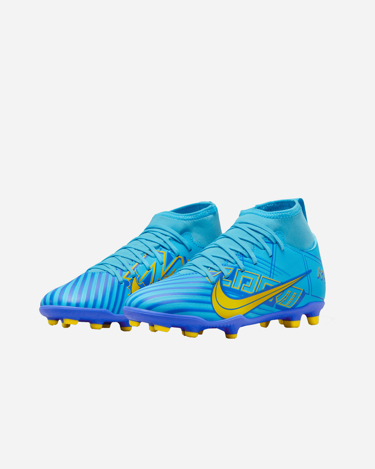 Scarpe calcio NIKE MERCURIAL SUPERFLY 9 CLUB KM FG JR - Azzurro - 1 | Cisalfa Sport