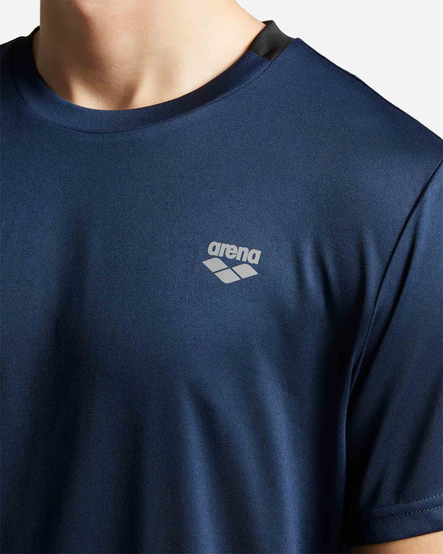 T-shirt training ARENA BASIC M - Blu - 4 | Cisalfa Sport