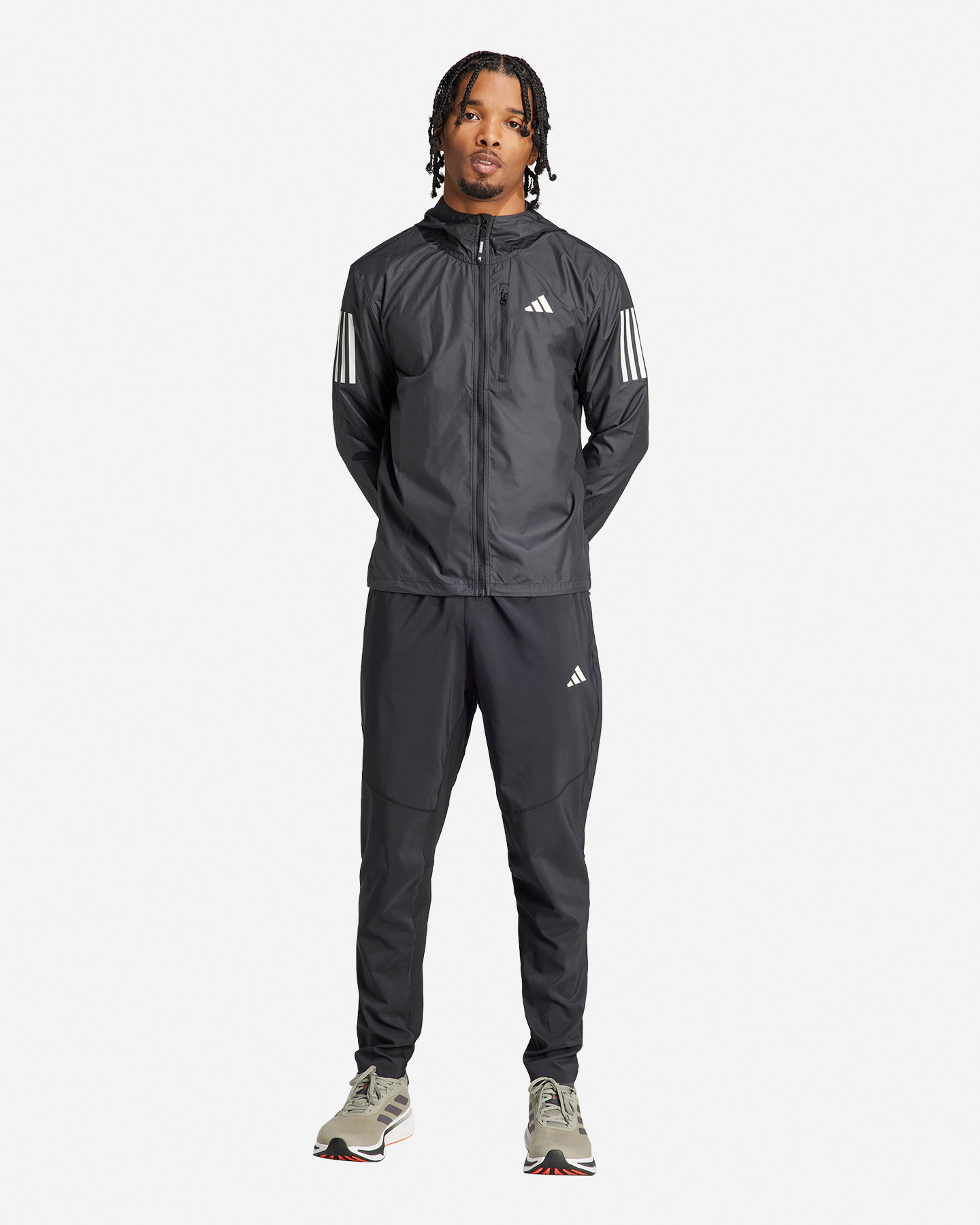 Giacca running ADIDAS OTR M - Nero - 3 | Cisalfa Sport