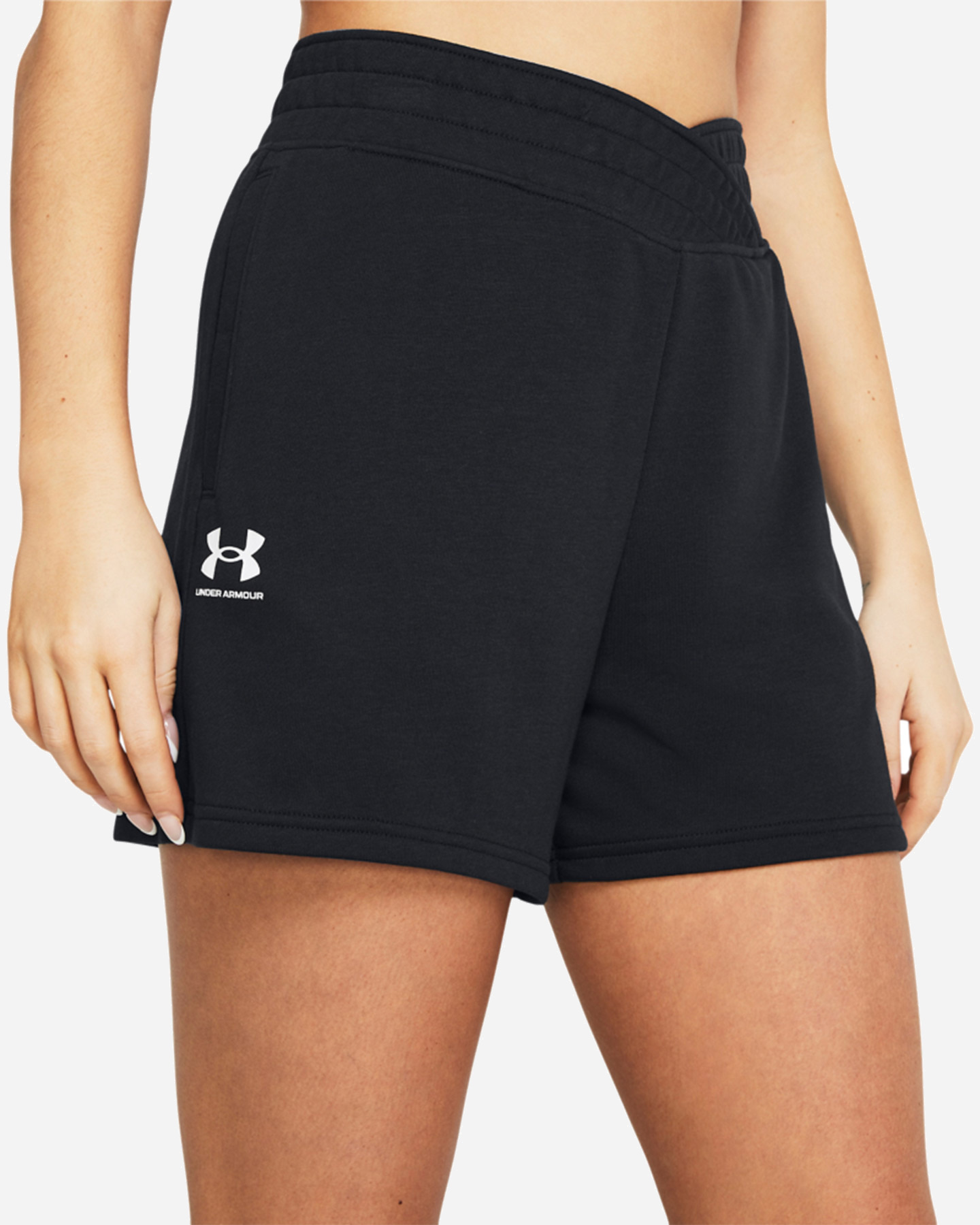 Pantaloncini UNDER ARMOUR RIVAL TERRY W - Nero - 4 | Cisalfa Sport