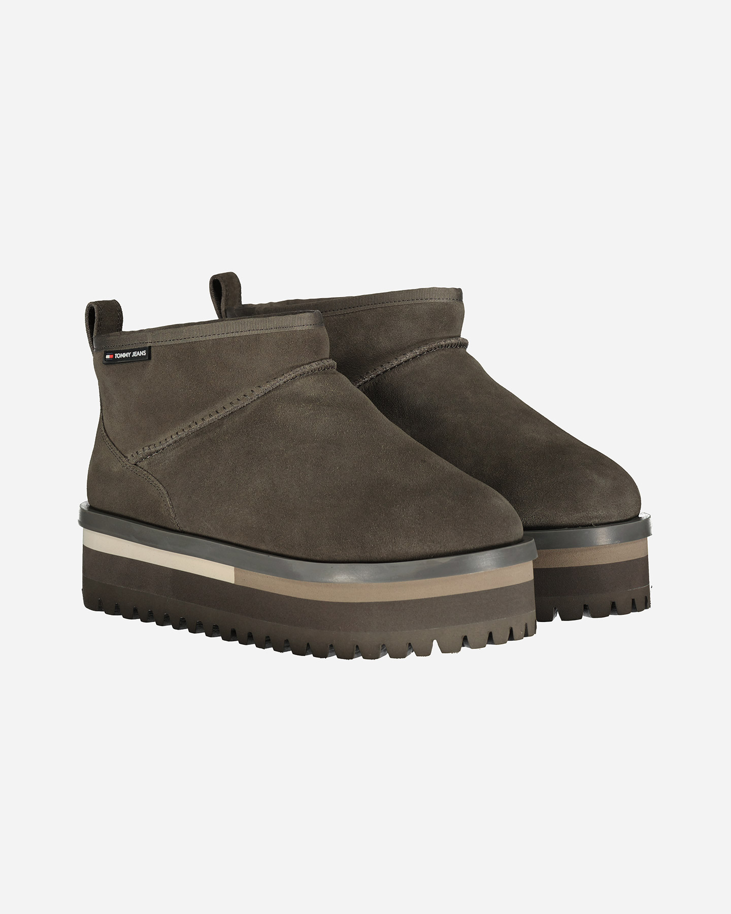 Scarponcino TOMMY HILFIGER SUEDE FLATFORM BOOT W - Grigio - 1 | Cisalfa Sport