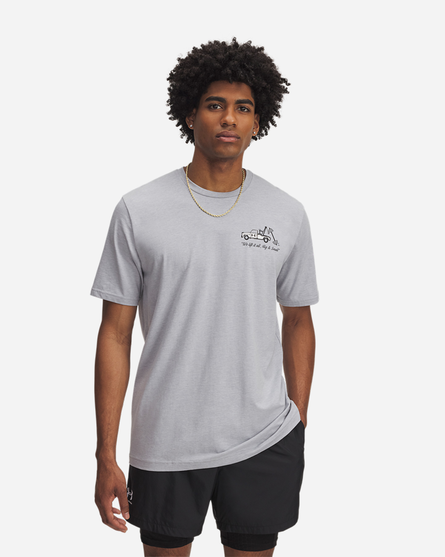 T-shirt UNDER ARMOUR TRUCK LOGO M - Grigio - 0 | Cisalfa Sport