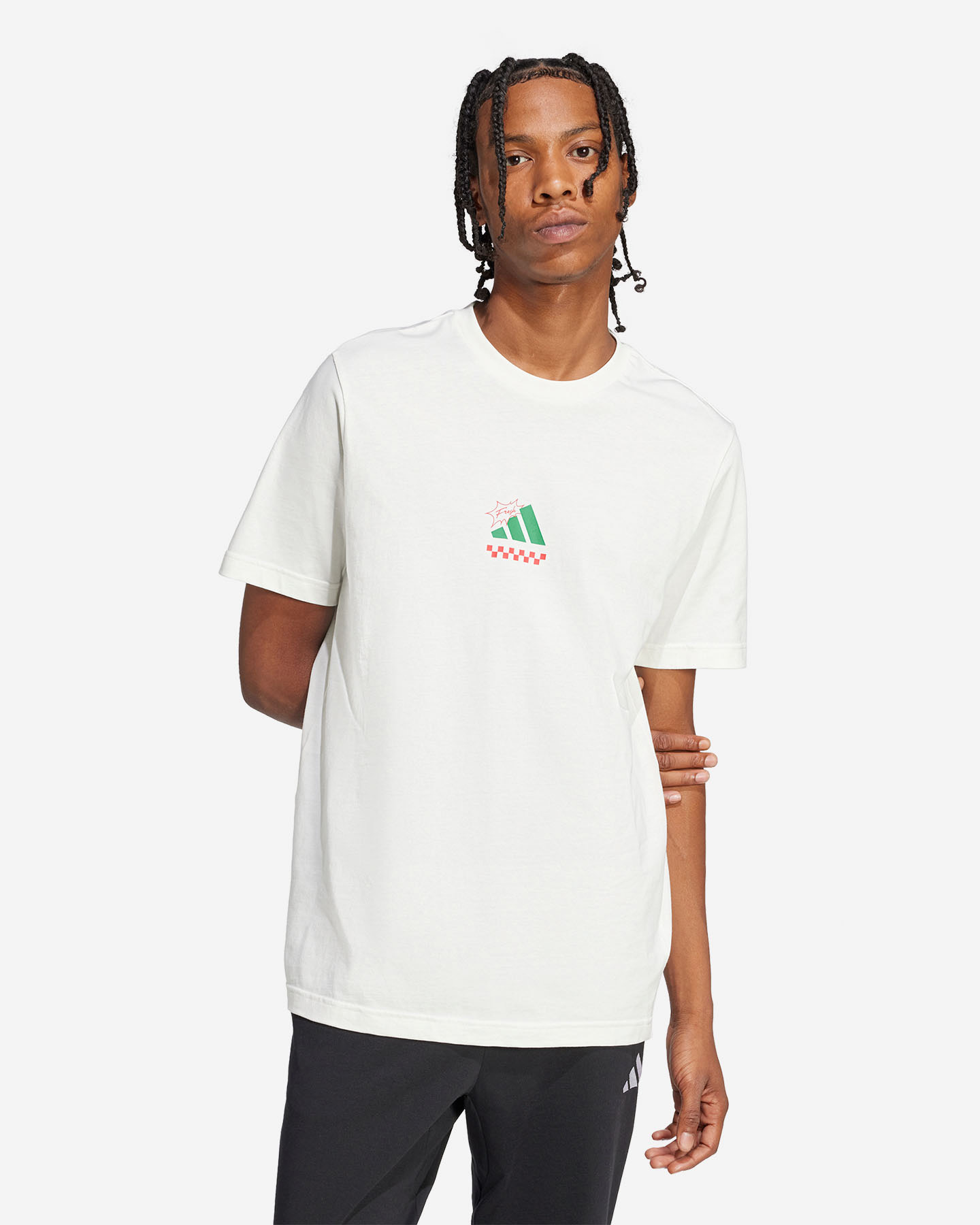 T-shirt ADIDAS PIZZA TEE M - Bianco - 1 | Cisalfa Sport