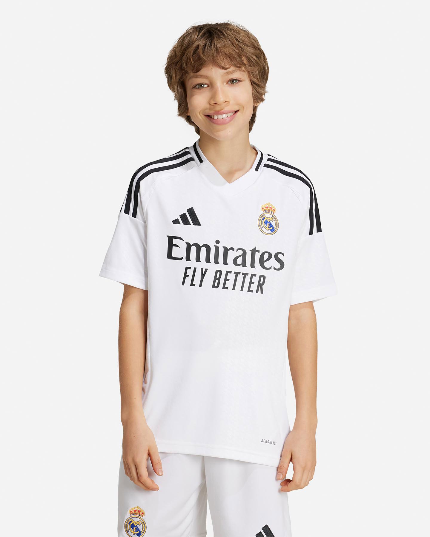 Maglia calcio ufficiale ADIDAS REAL MADRID HOME 24-25 JR - Bianco - 2 | Cisalfa Sport