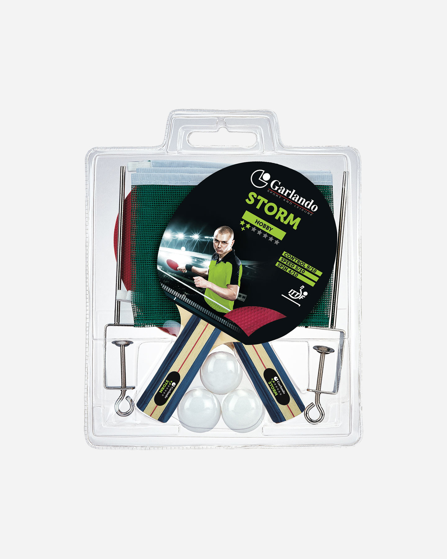 Accessorio ping pong GARLANDO STORM PLUS  - Color mix - 0 | Cisalfa Sport