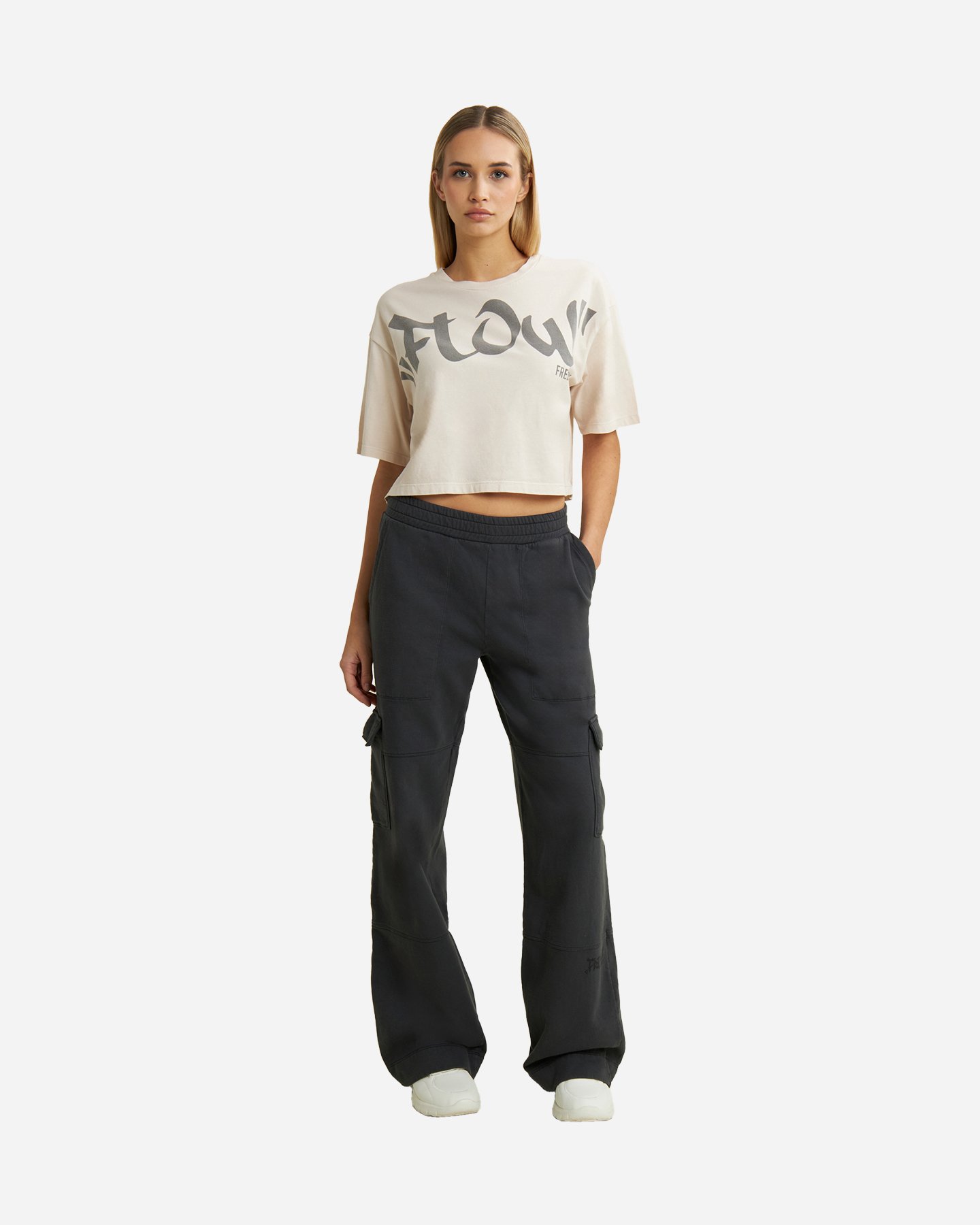 T-shirt FREDDY CROP BIG LOGO W - Bianco - 2 | Cisalfa Sport