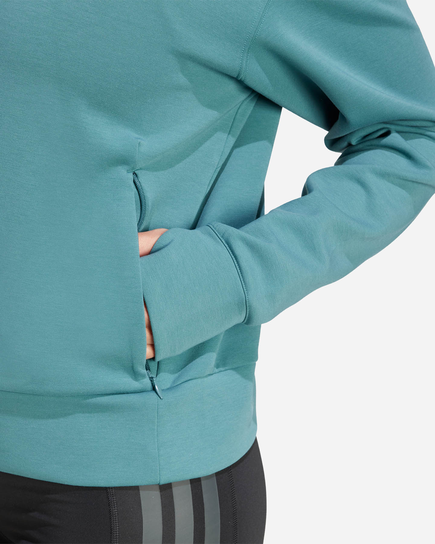 Felpa training ADIDAS CREW D4T W - Verde - 5 | Cisalfa Sport