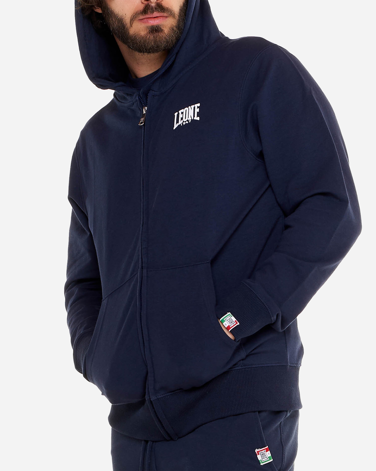 Felpa LEONE SMALL LOGO M - Blu Navy - 2 | Cisalfa Sport