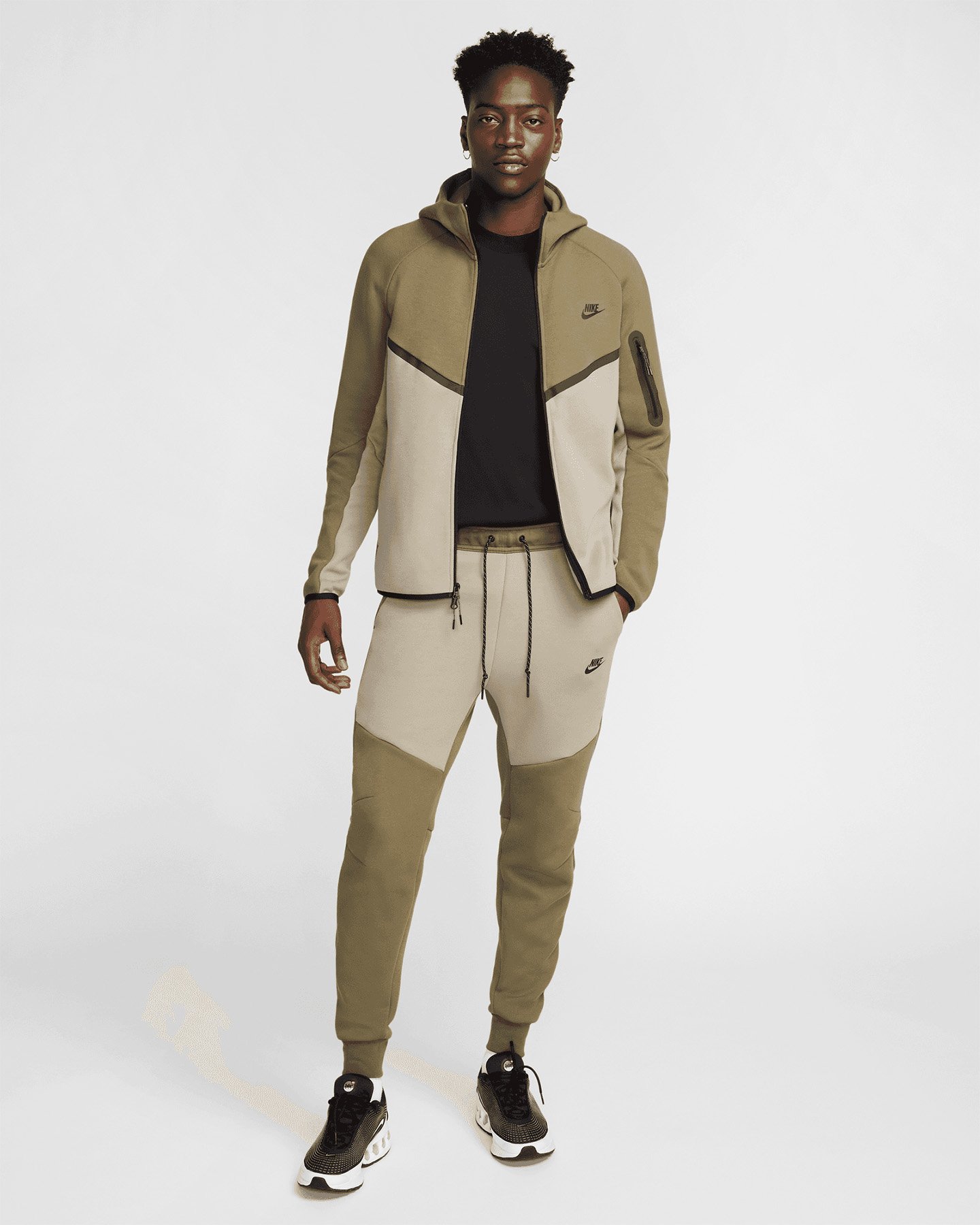 Felpa NIKE TECH FLEECE M - Beige - 2 | Cisalfa Sport