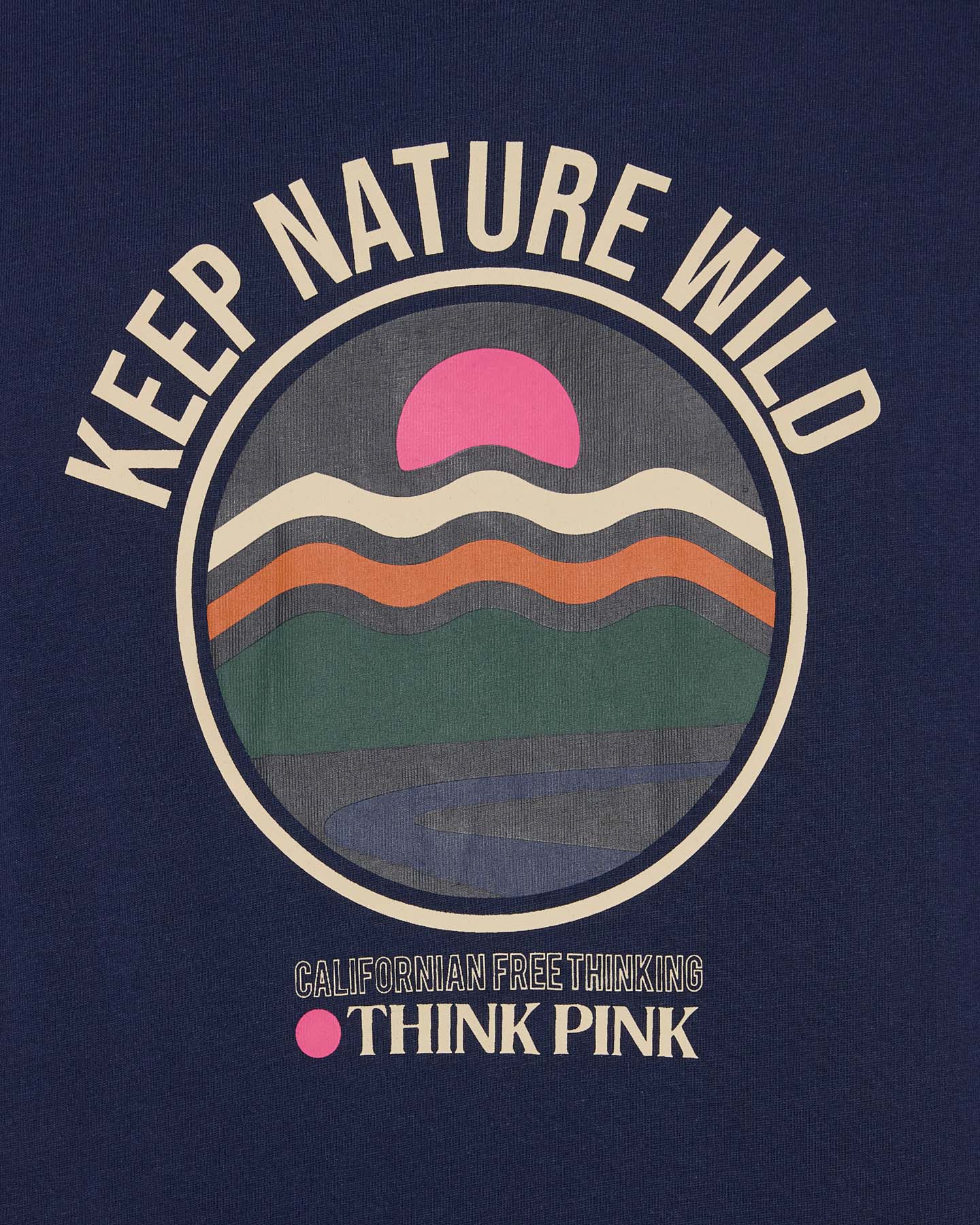 T-shirt THINK PINK GRAPHIC M - Blu - 2 | Cisalfa Sport