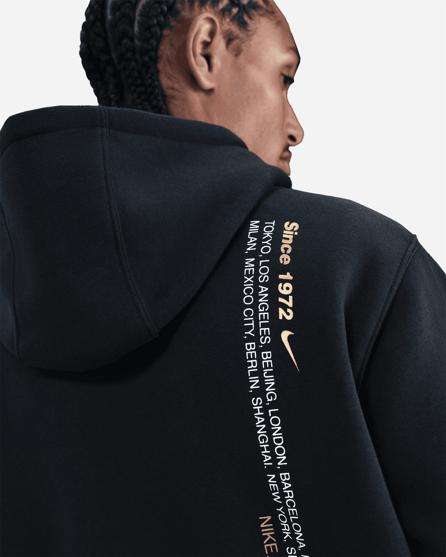 Felpa NIKE FLEECE METALLIC M - Nero - 5 | Cisalfa Sport