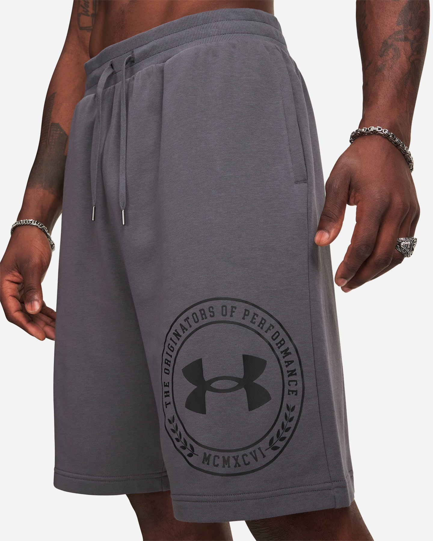Pantaloncini UNDER ARMOUR GRAPHIC M - Grigio - 3 | Cisalfa Sport