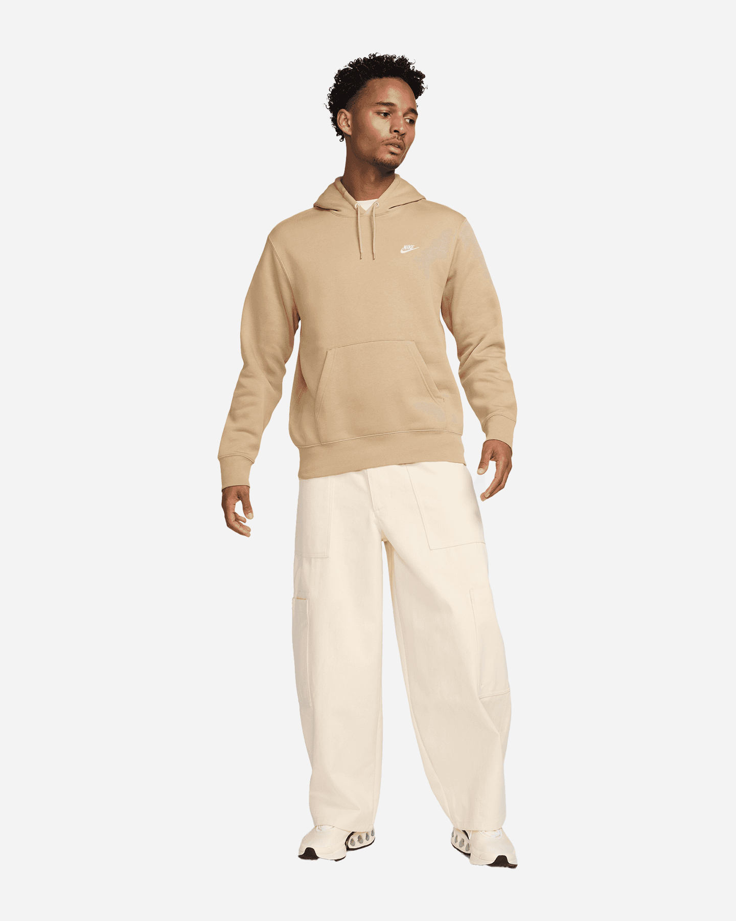 Felpa NIKE CLASSIC M - Beige - 2 | Cisalfa Sport