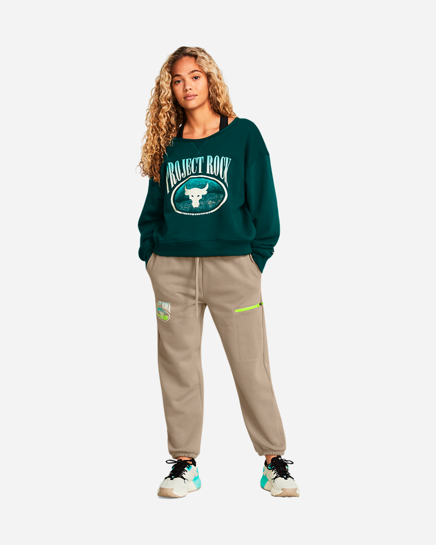 Pantalone UNDER ARMOUR PJT ROCK Q1 W - Grigio - 5 | Cisalfa Sport