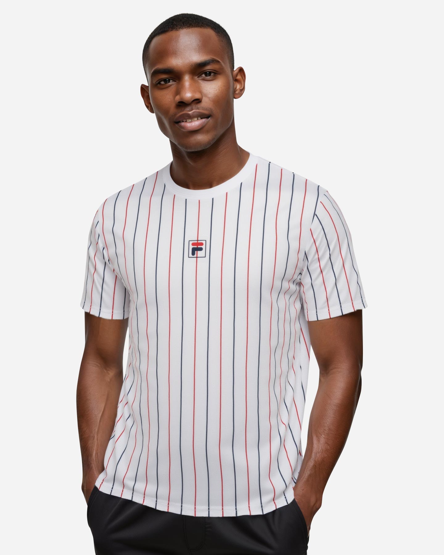 T-shirt tennis FILA COURT LINE M - Bianco - 3 | Cisalfa Sport