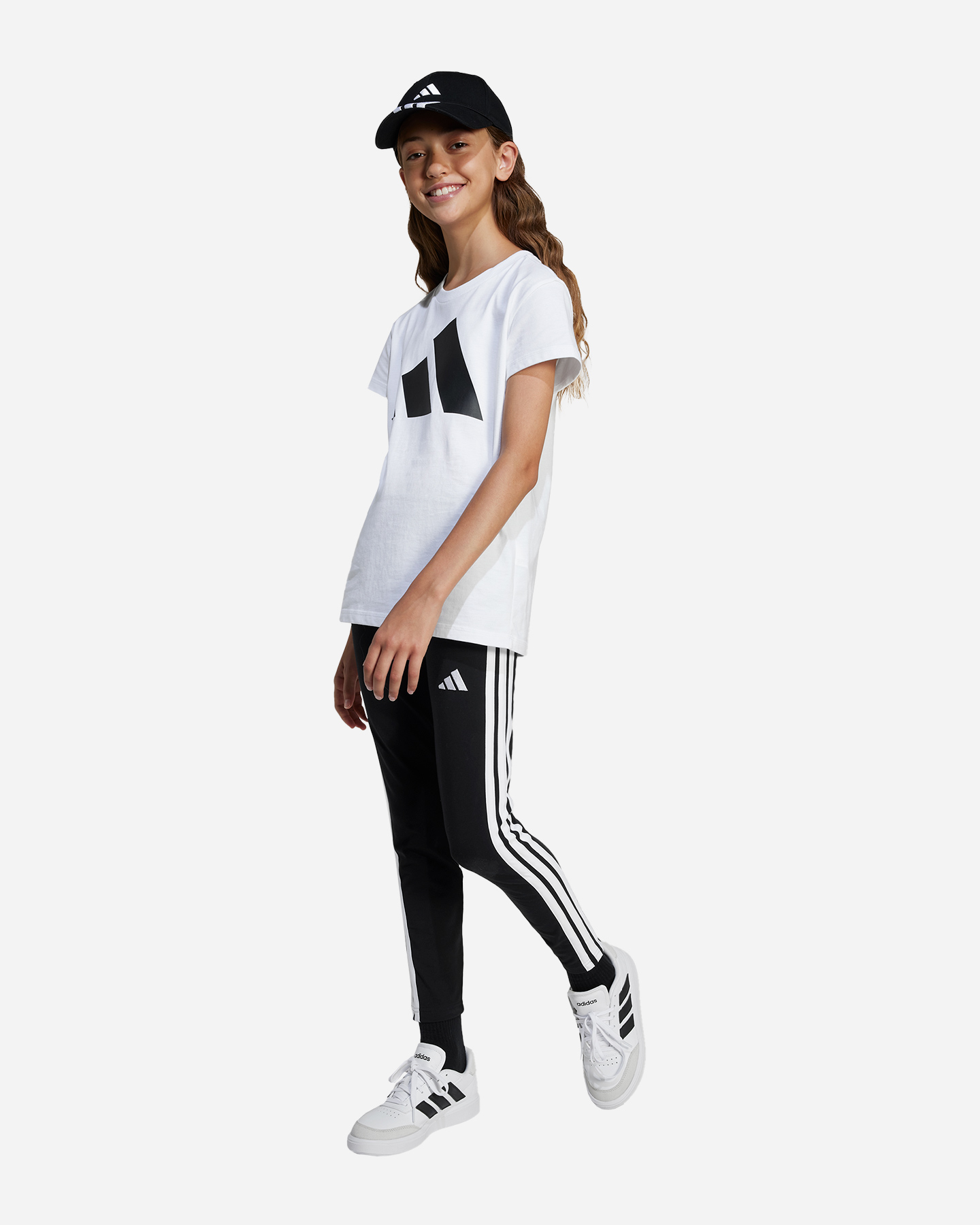 T-shirt ADIDAS ESSENTIALS JR - Bianco - 3 | Cisalfa Sport