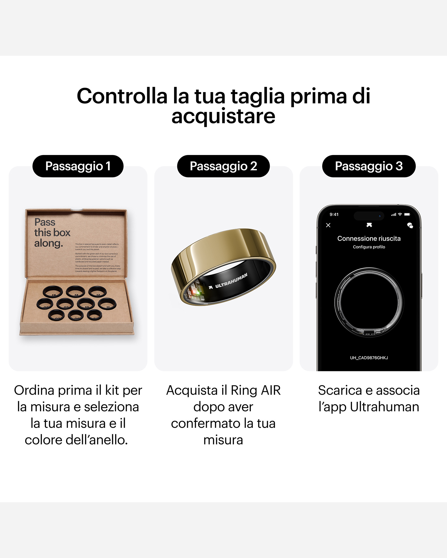 Fitness tracker ULTRAHUMAN AIR  - Oro - 1 | Cisalfa Sport