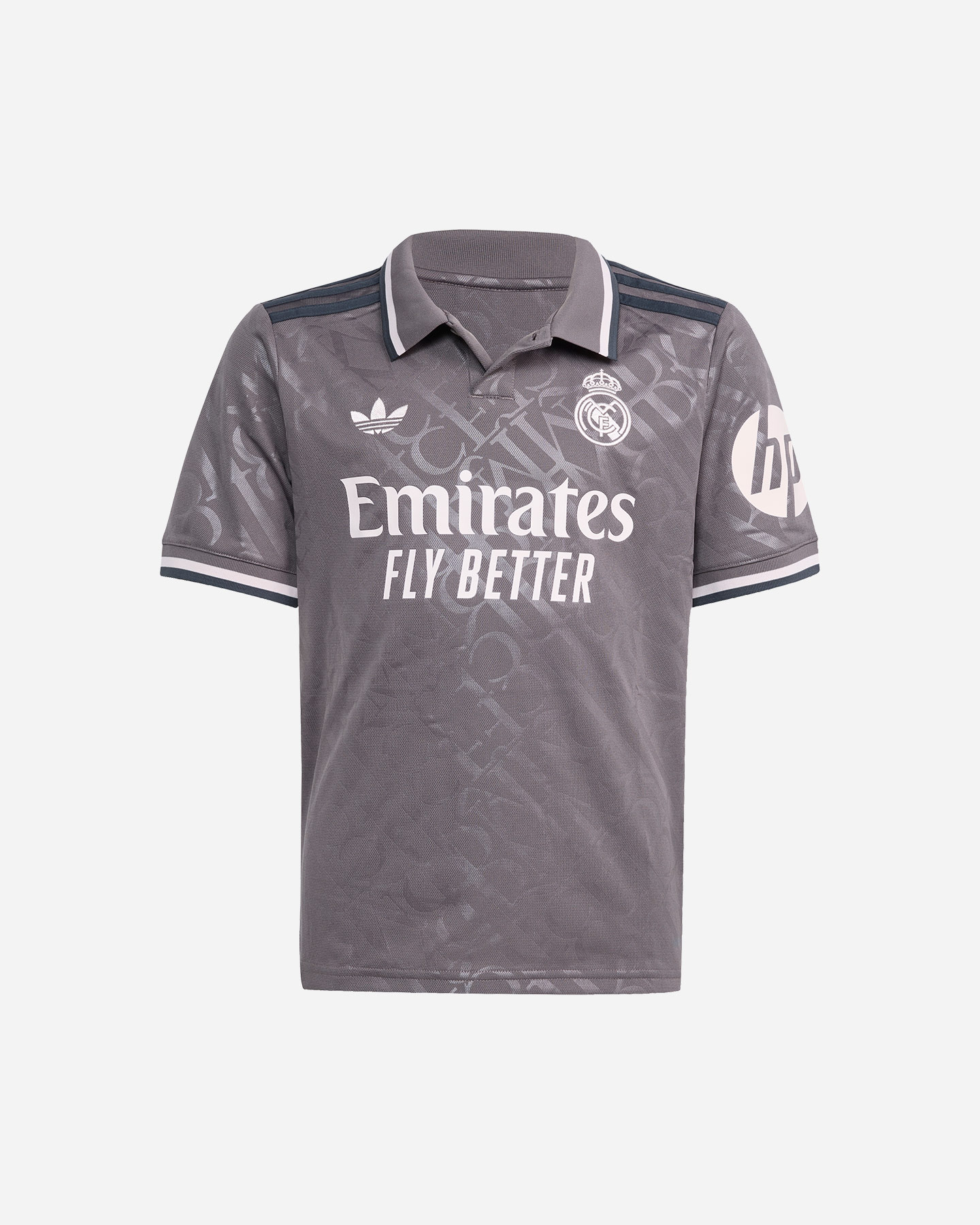 Adidas Real Madrid 3rd 24-25 Jr - Maglia Calcio Ufficiale - Grigio