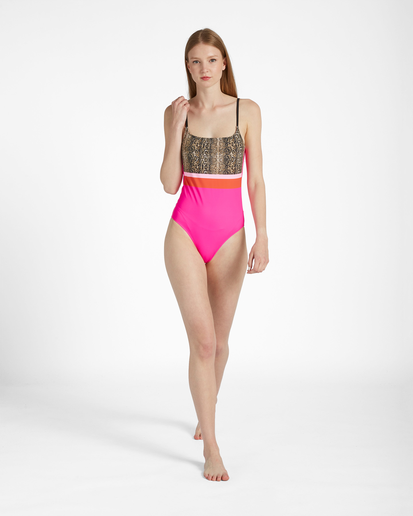 Costume mare MISTRAL PITONE STRIPES W - Fucsia - 3 | Cisalfa Sport