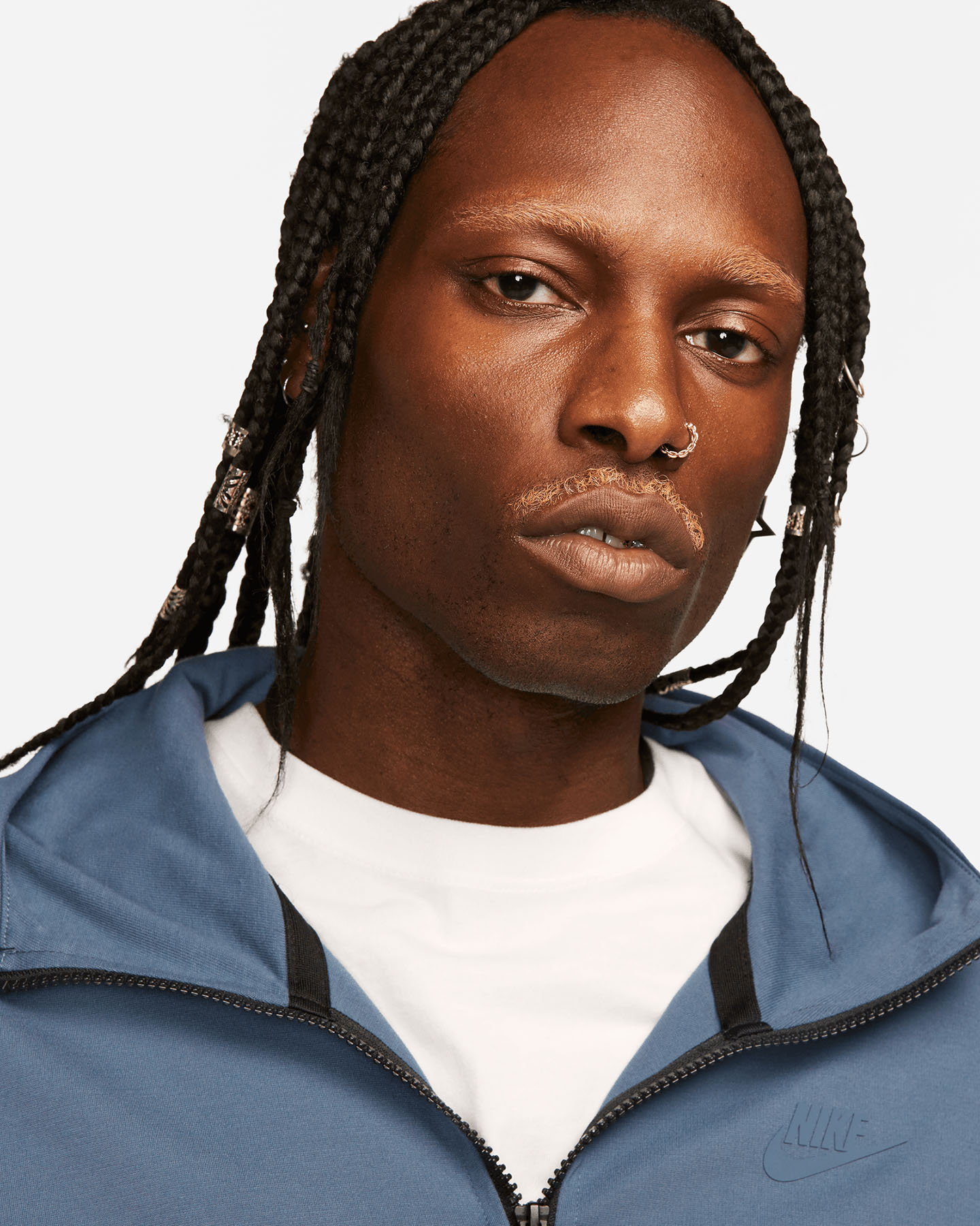 Felpa NIKE TECH FLEECE LIGHT M - Blu - 3 | Cisalfa Sport