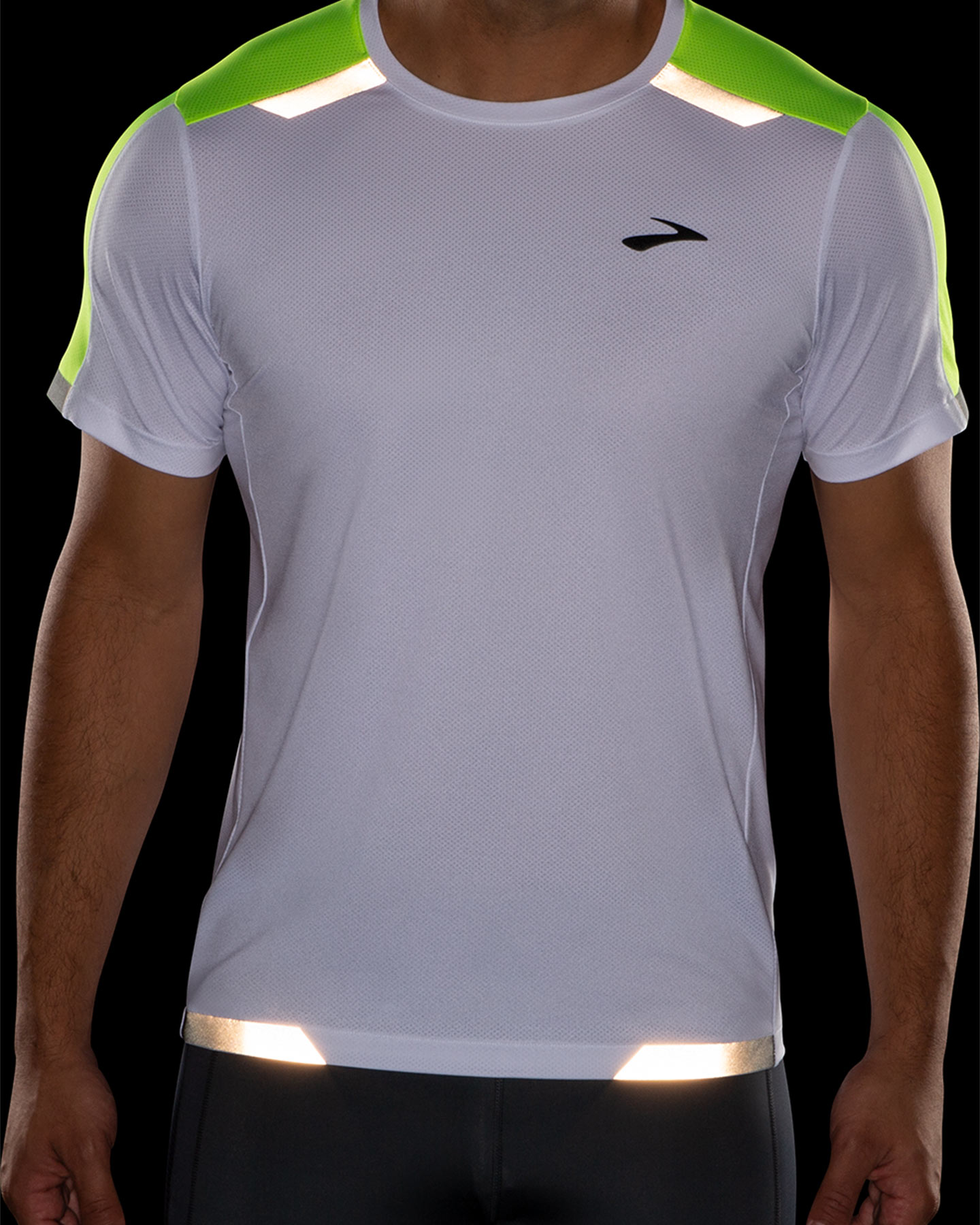 T-shirt running BROOKS RUN VISIBLE M - Bianco - 3 | Cisalfa Sport